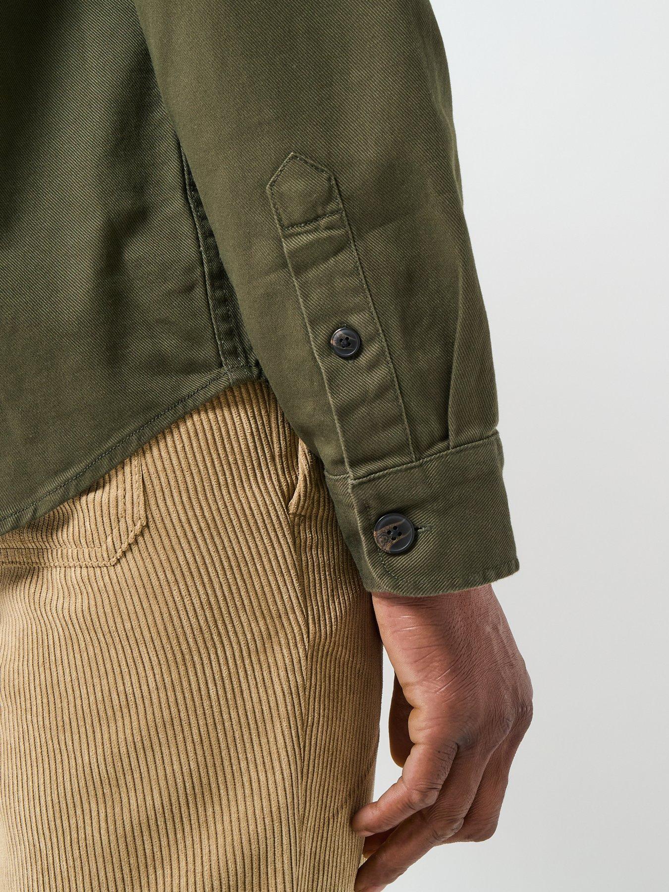 Image 6 of 6 of Selected Selected Travis Twill Over Shirt