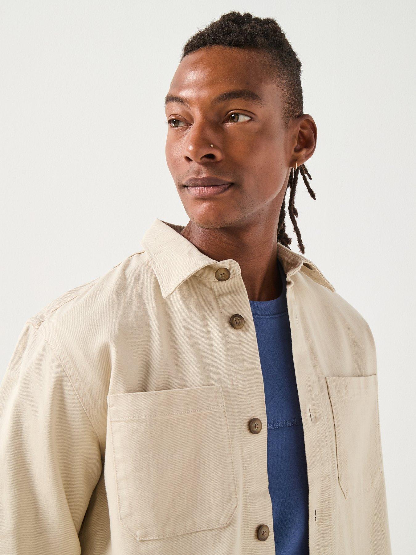 Image 5 of 6 of Selected Selected Travis Twill Over Shirt