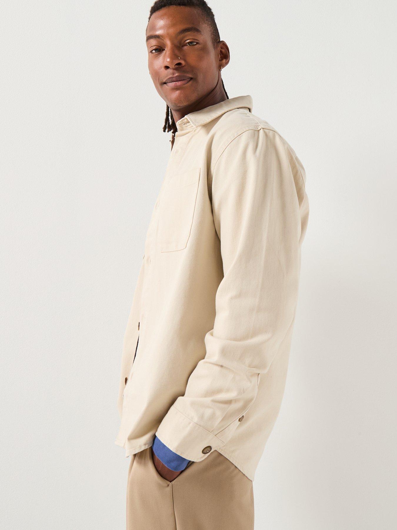 Image 6 of 6 of Selected Selected Travis Twill Over Shirt