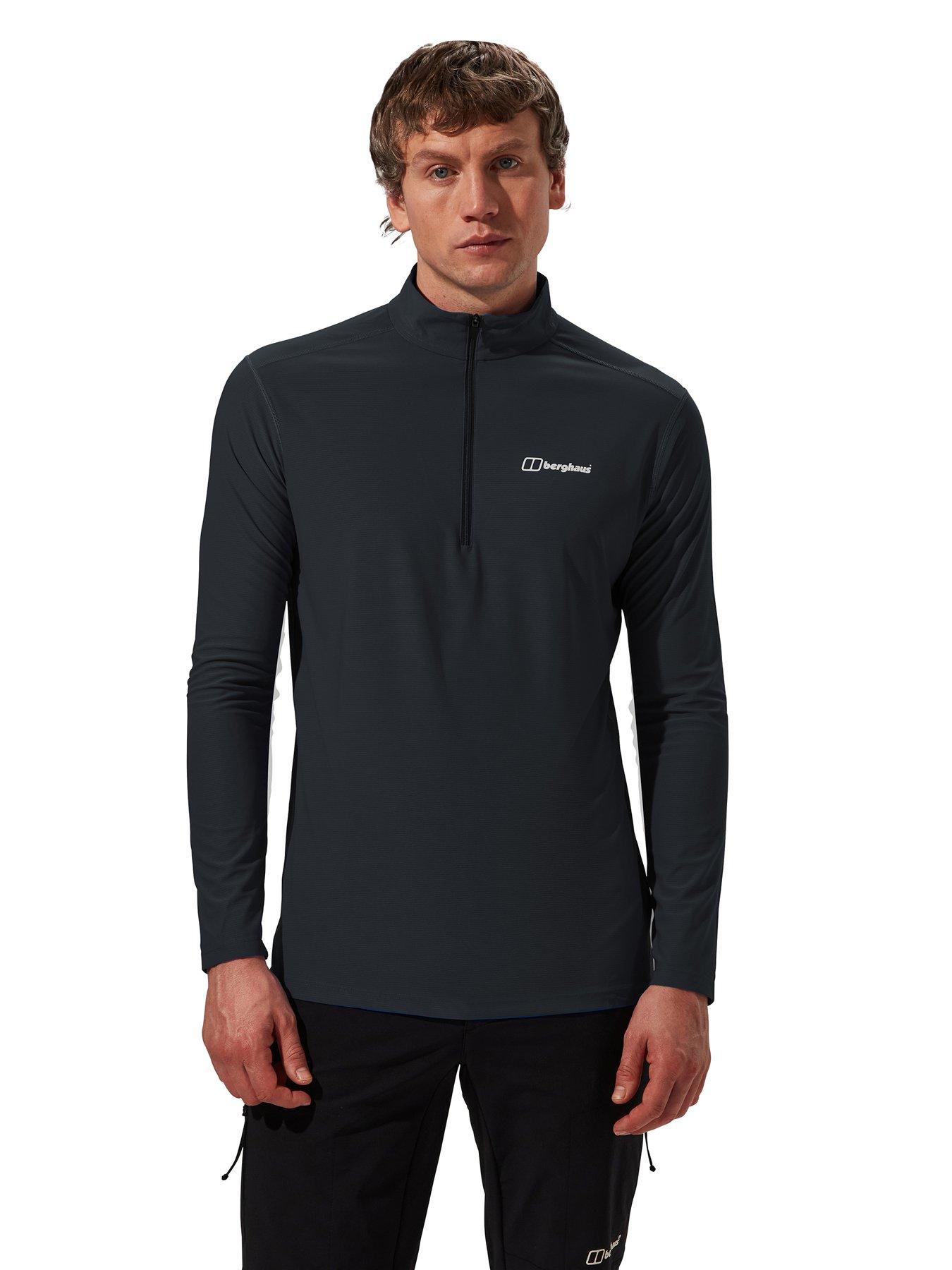 berghaus-mens-247-tech-tee-long-sleeve-half-zip-black