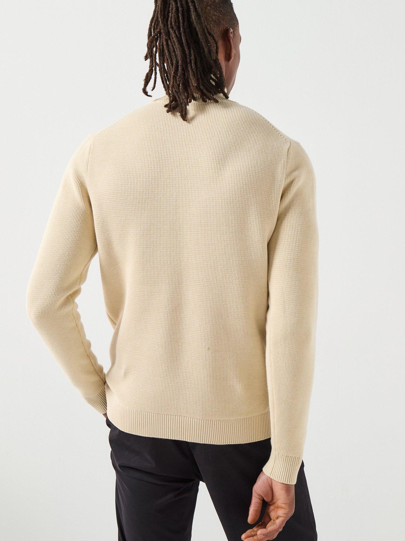 Image 2 of 6 of Selected Selected Dane Half Zip Knitted Jumper