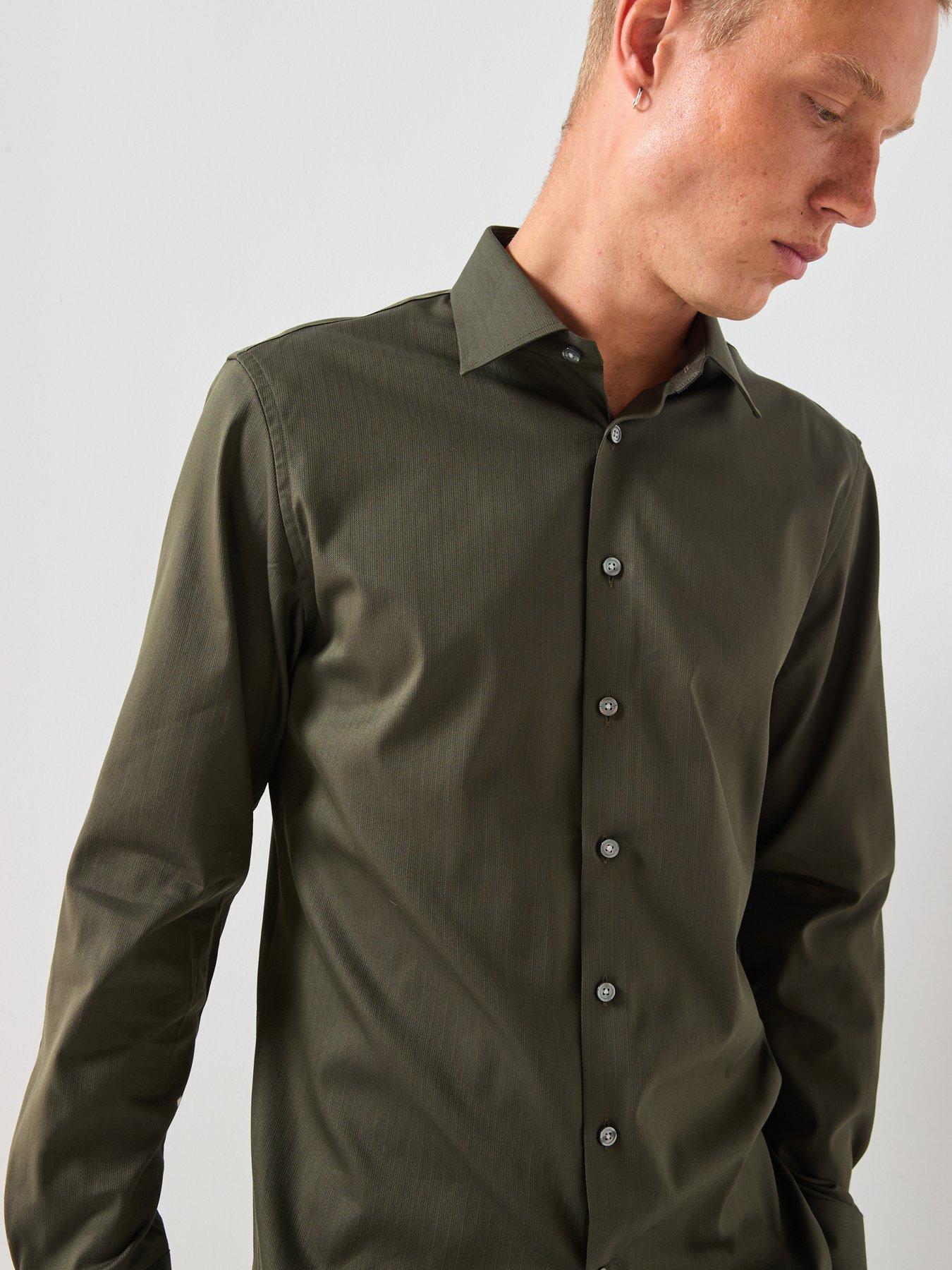 Image 4 of 4 of Selected Selected Long Sleeve Slim Performance Shirt