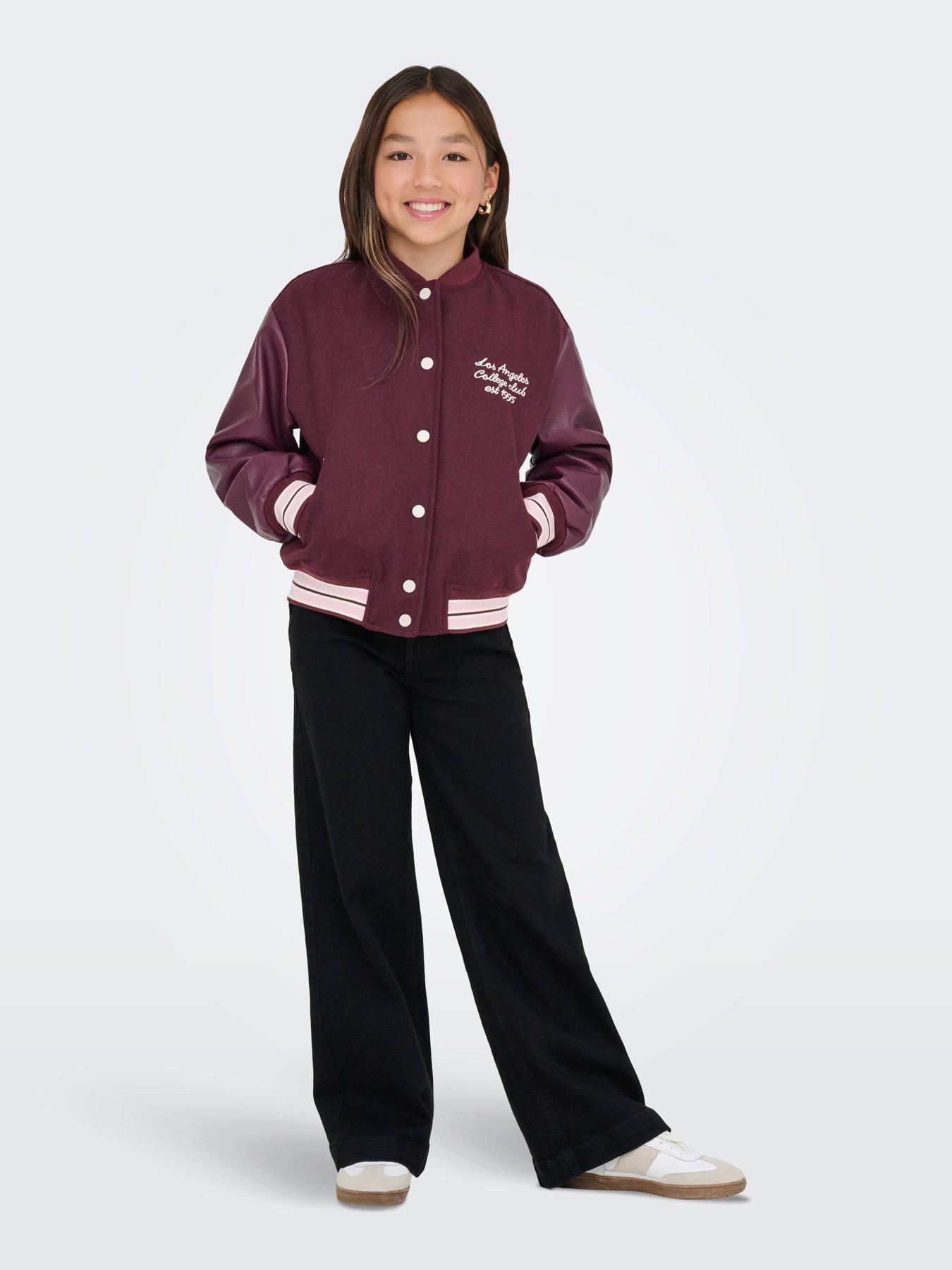 only-kids-girls-bomber-jacket-dark-red