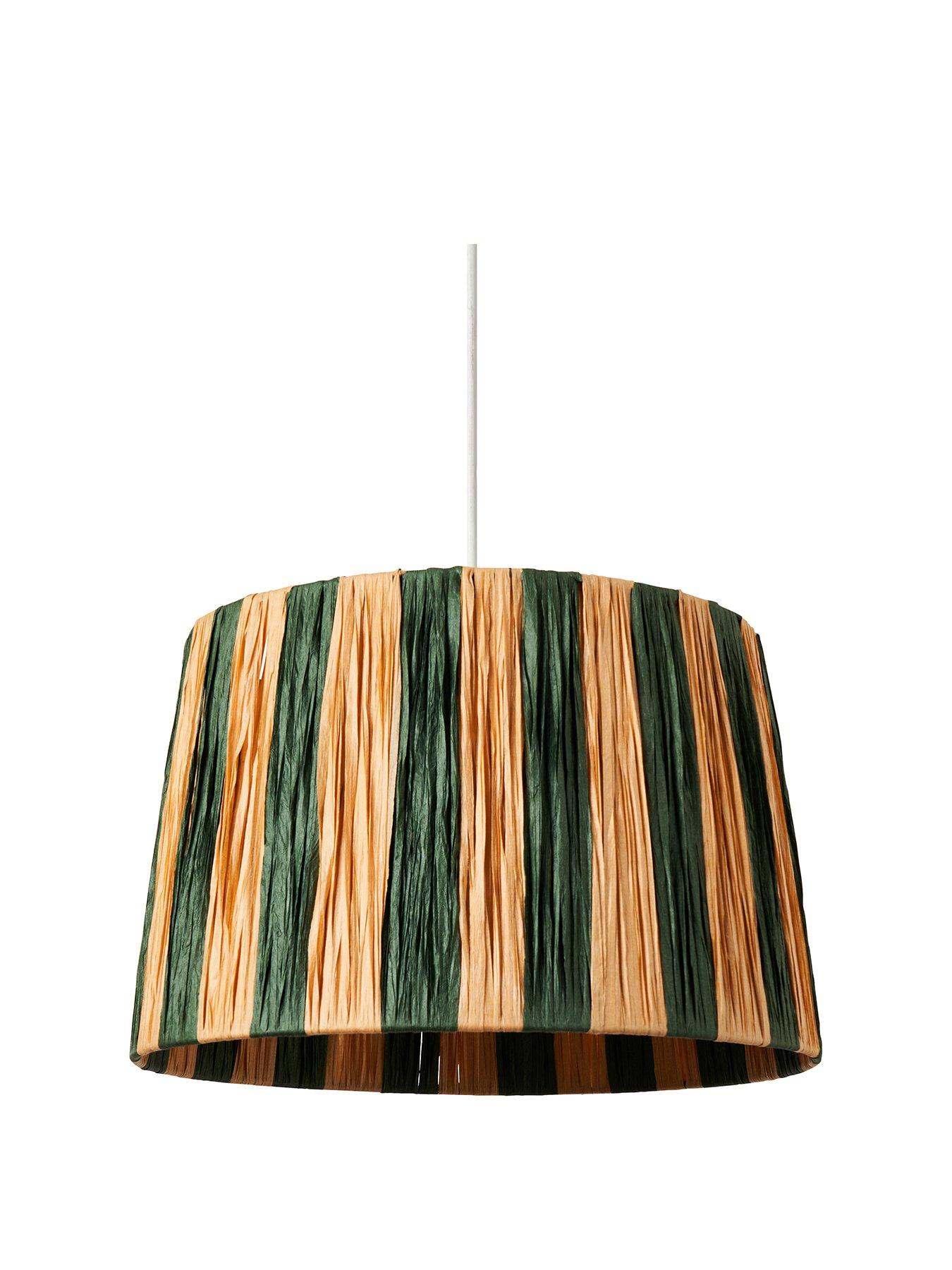 Image 2 of 6 of The Very Collection Raffia Striped Easy Fit Shade