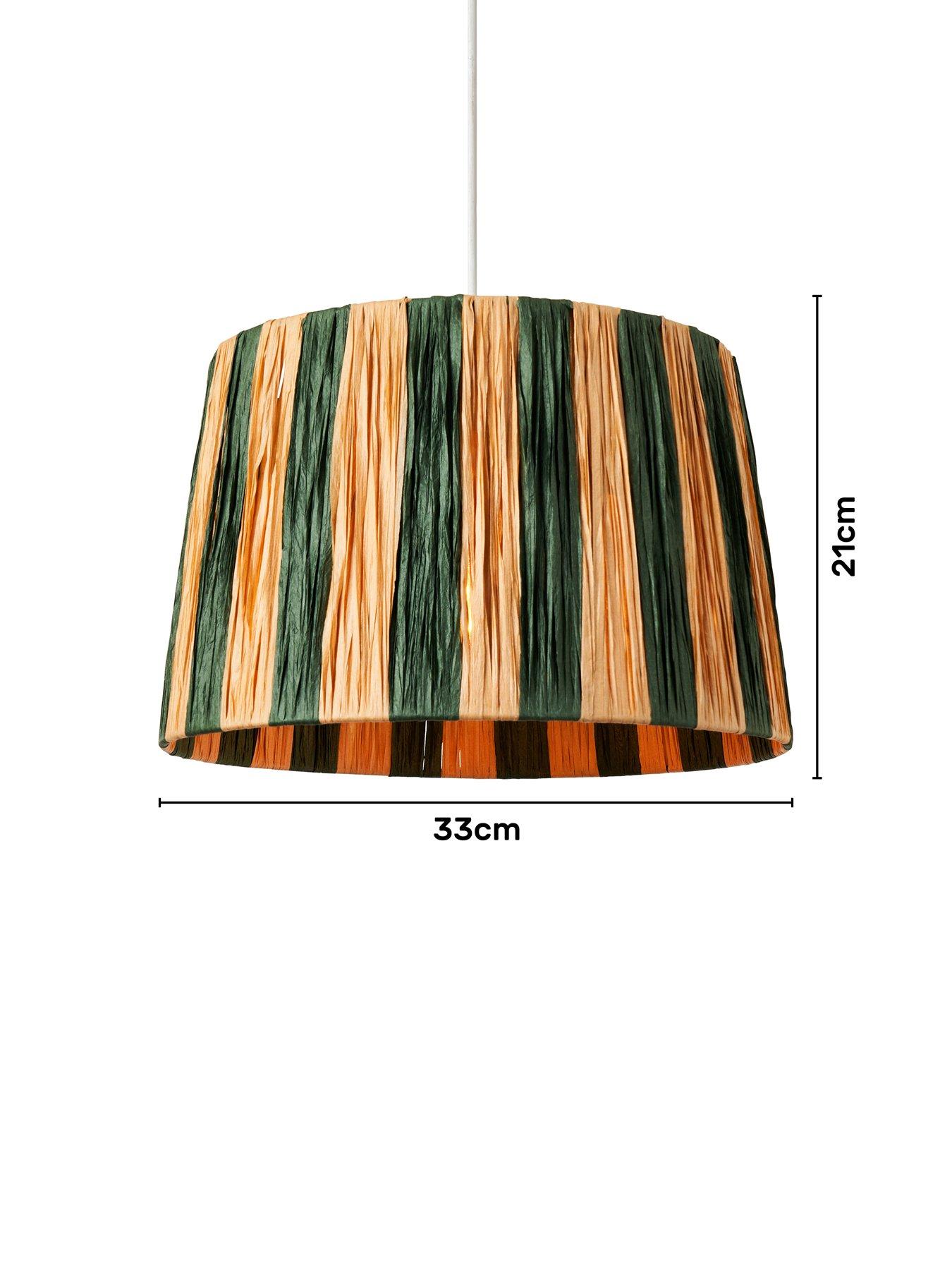 Image 5 of 6 of The Very Collection Raffia Striped Easy Fit Shade