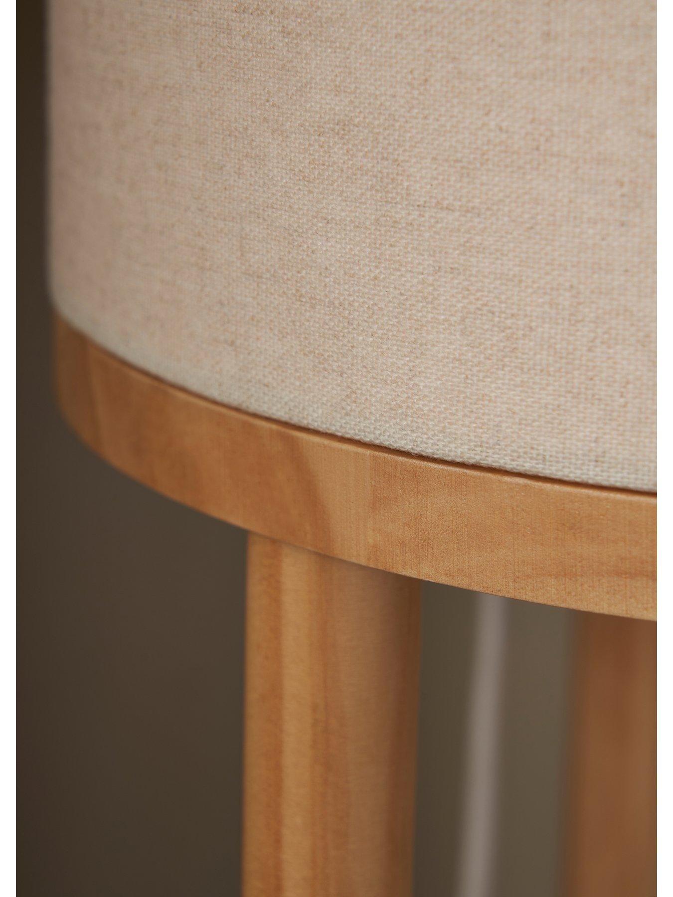 Image 4 of 5 of Very Home Shelved Wooden Floor Lamp
