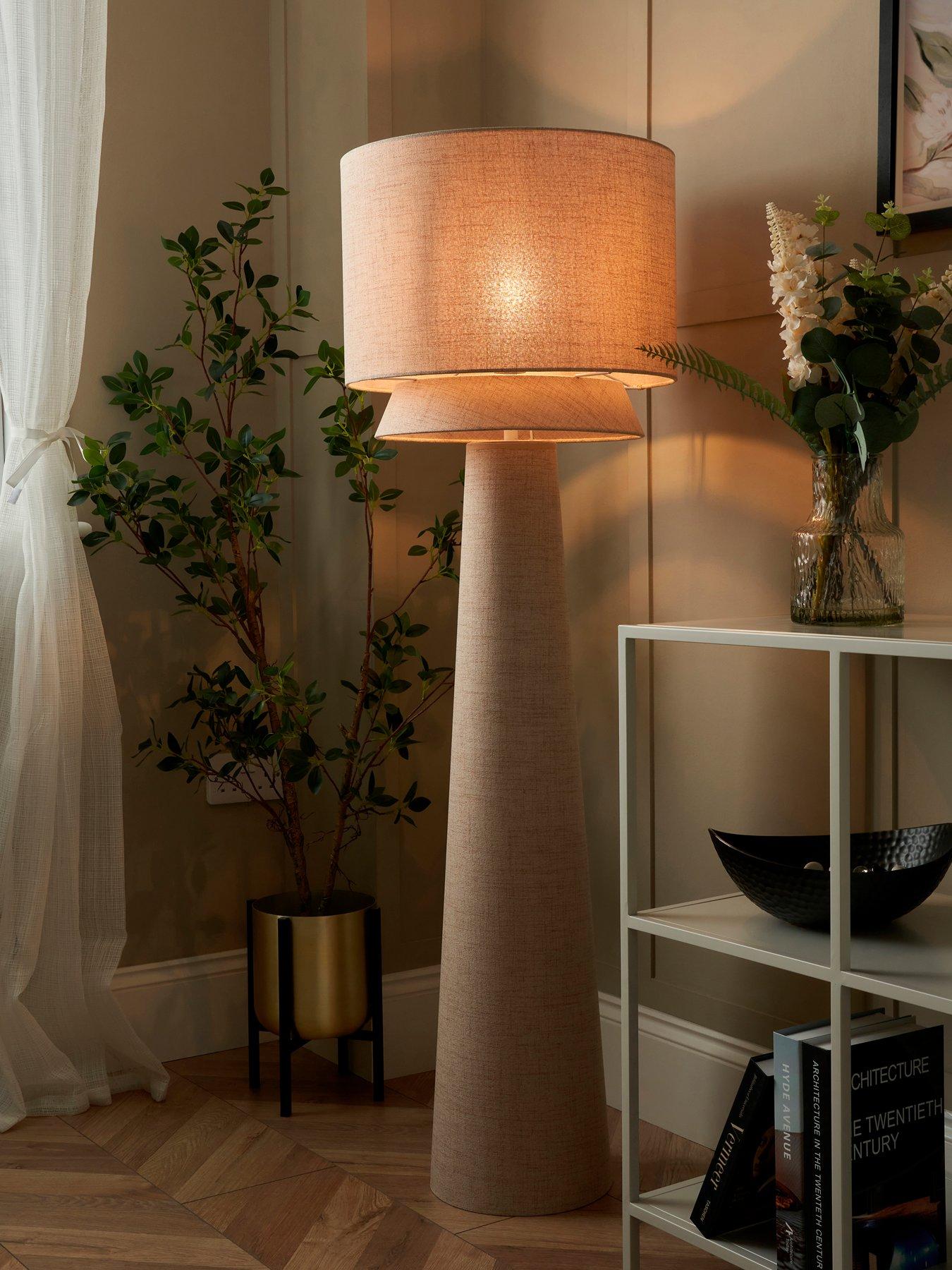 bhs-linen-floor-lamp
