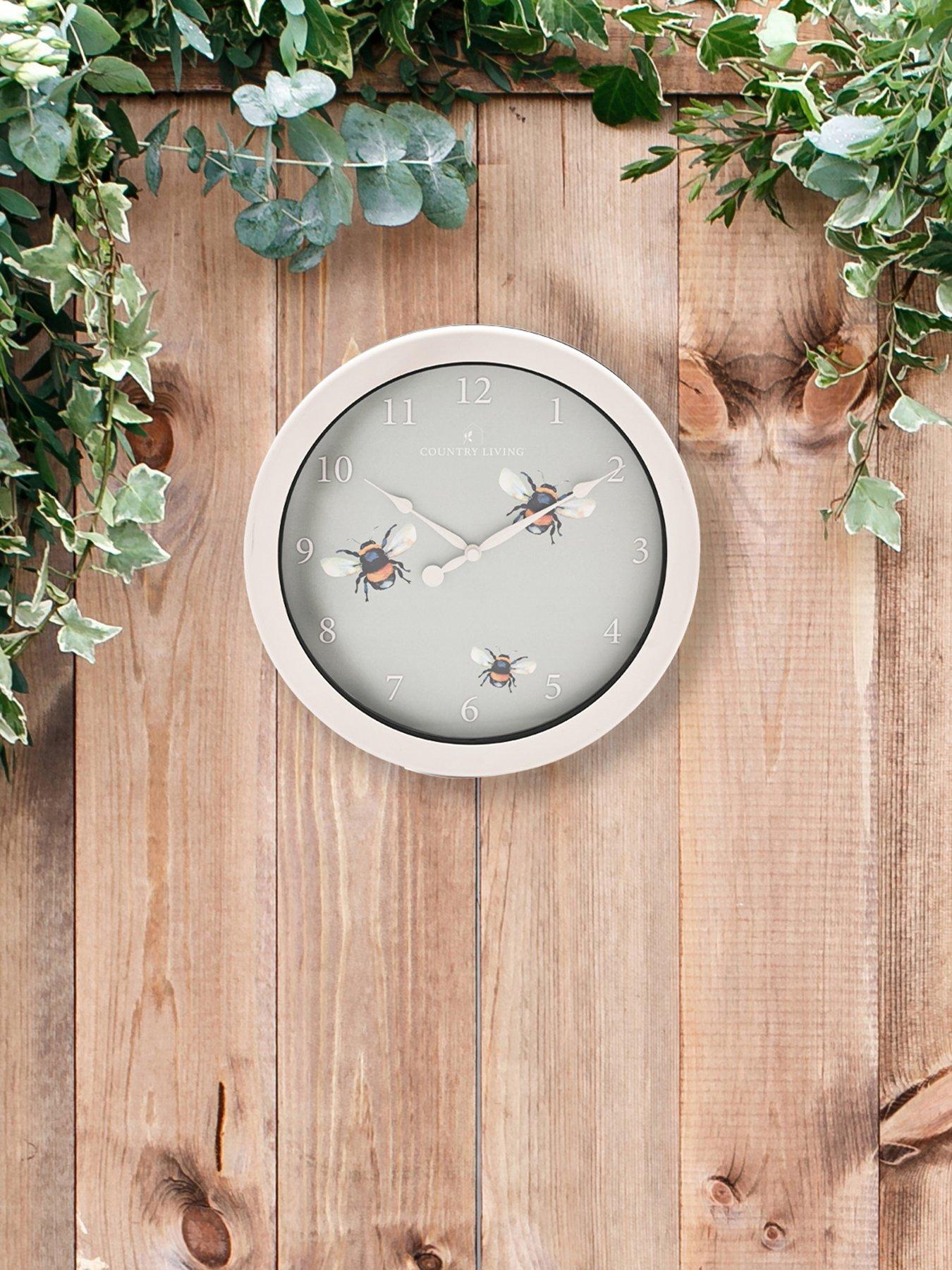 Image of Country Living Country Living Outdoor Clock - Bee 26.5 cm