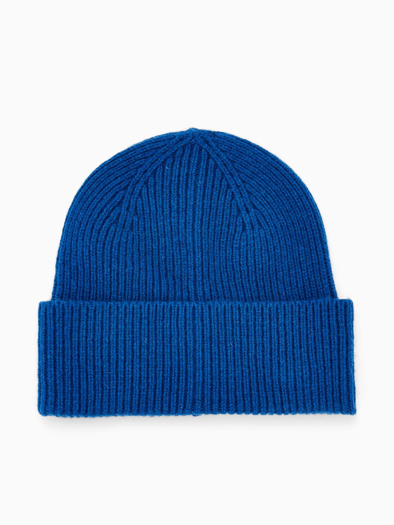 Selected Homme Mason Merino Wool Beanie - Blue