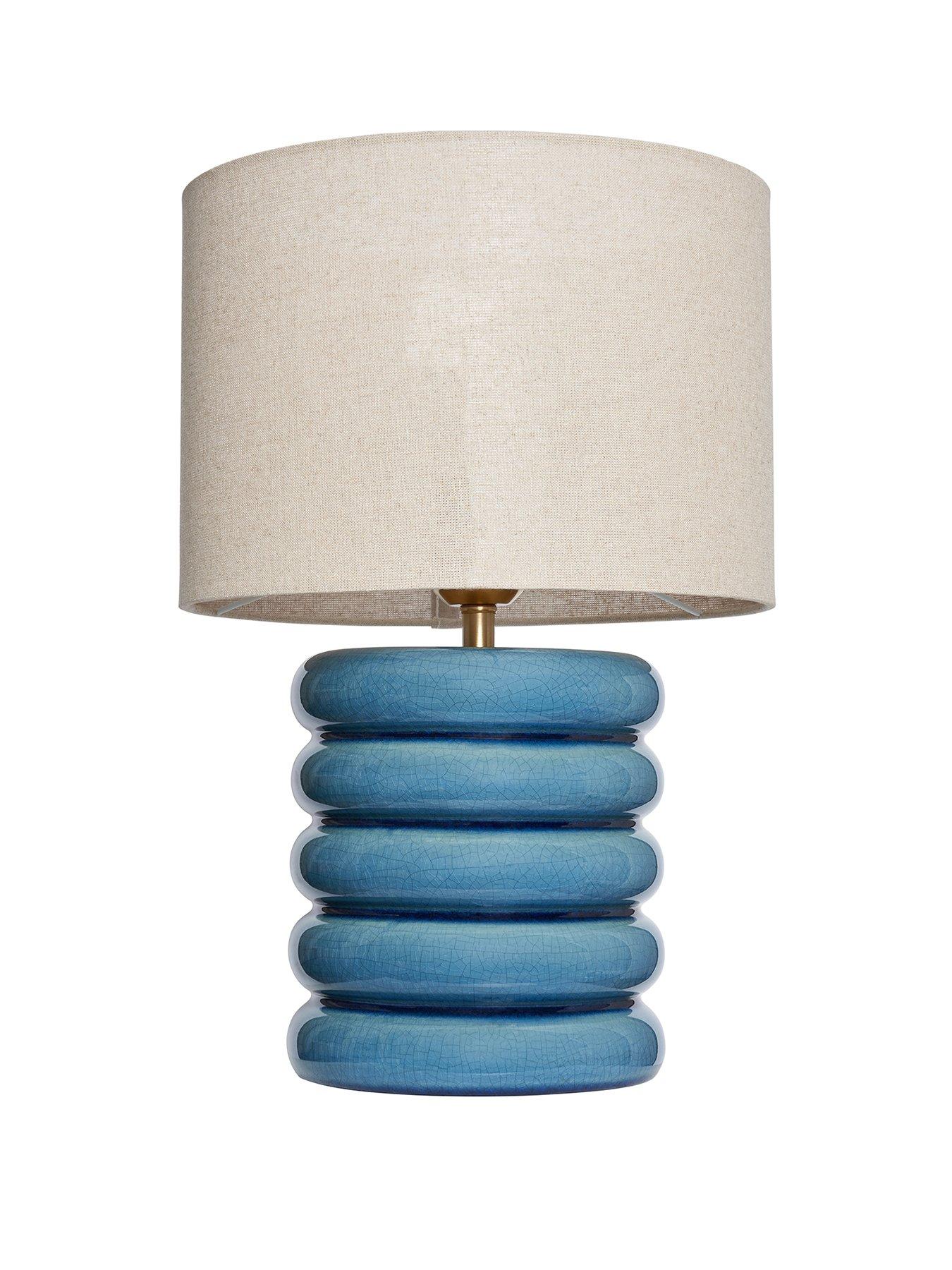 Image 2 of 4 of The Very Collection Flump Crackle Glaze Ceramic Table Lamp