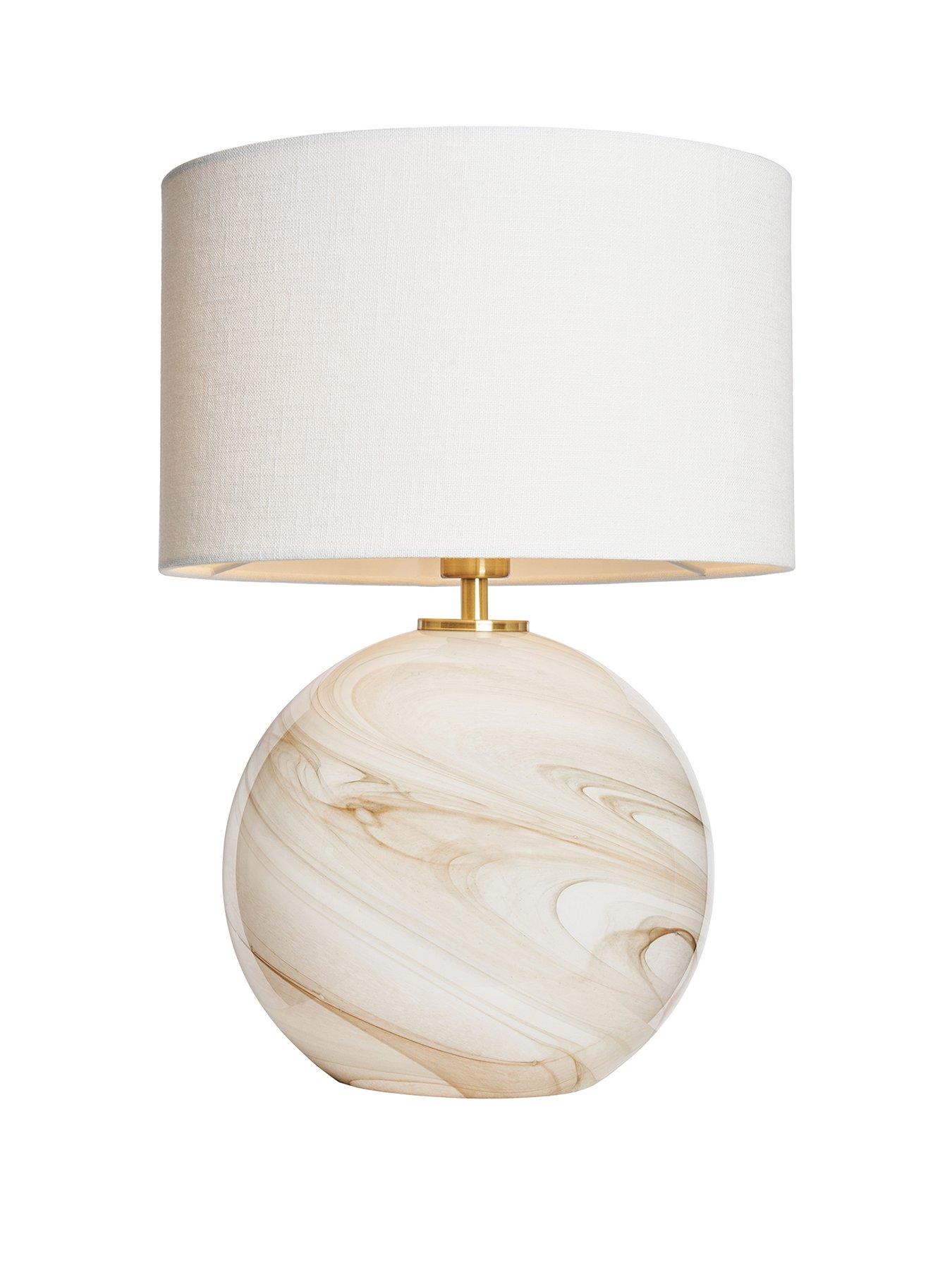 Image 2 of 4 of The Very Collection Swirl Glass Marble Table Lamp
