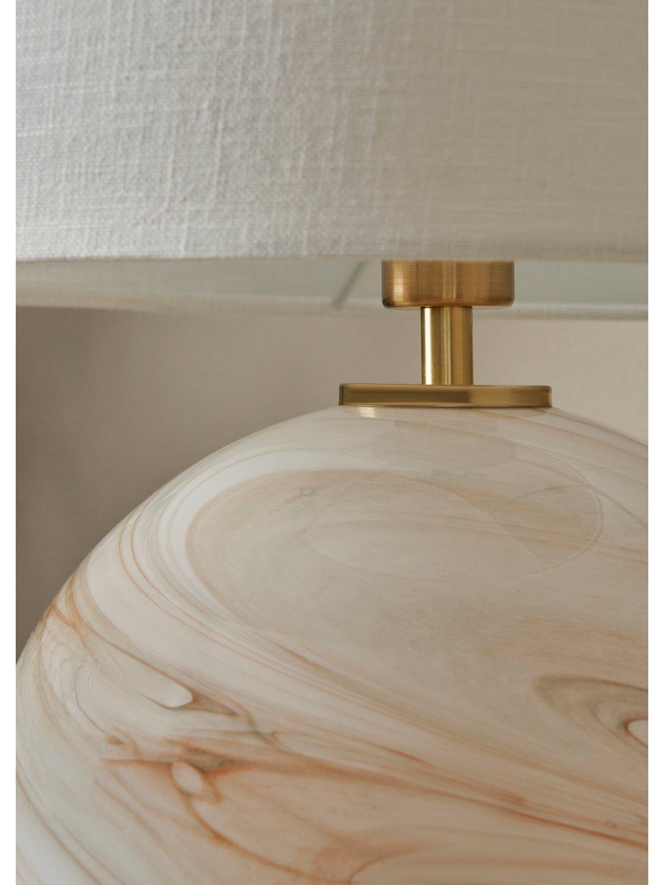 Image 3 of 4 of The Very Collection Swirl Glass Marble Table Lamp