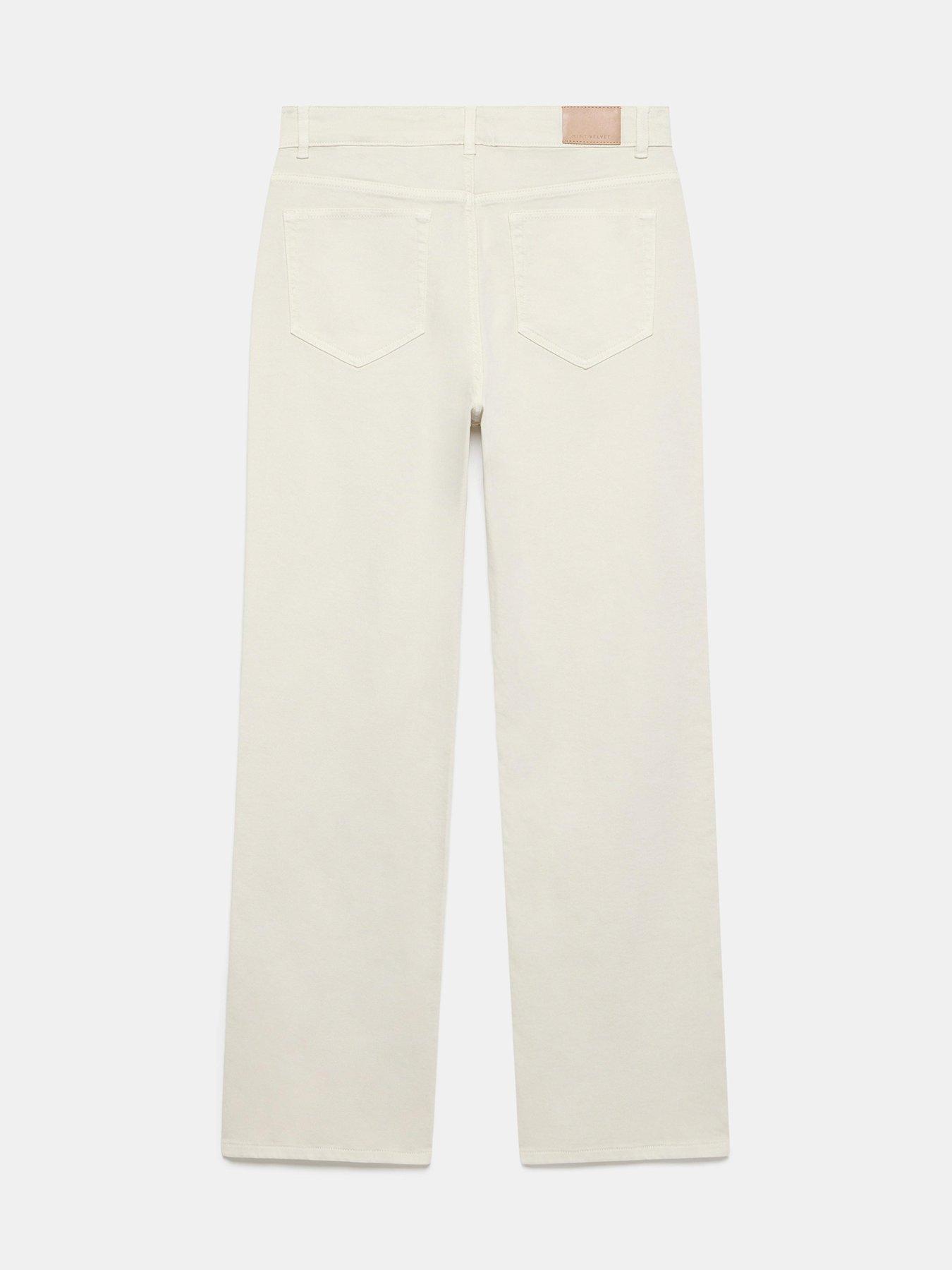 Image 6 of 6 of Mint Velvet Neutral Pocket Straight Jean - Beige