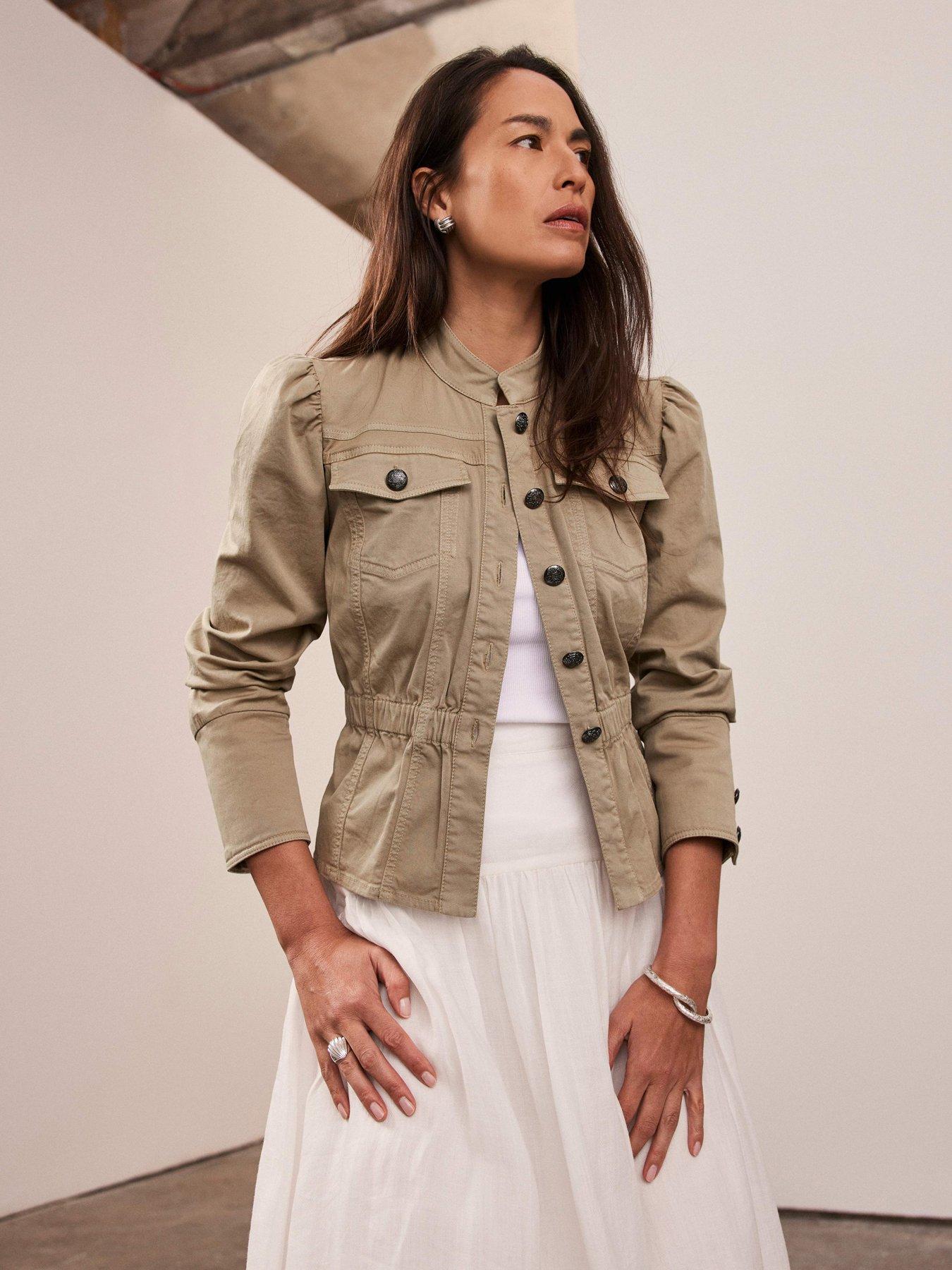 mint-velvet-khaki-peplum-jacket-greenoutfit