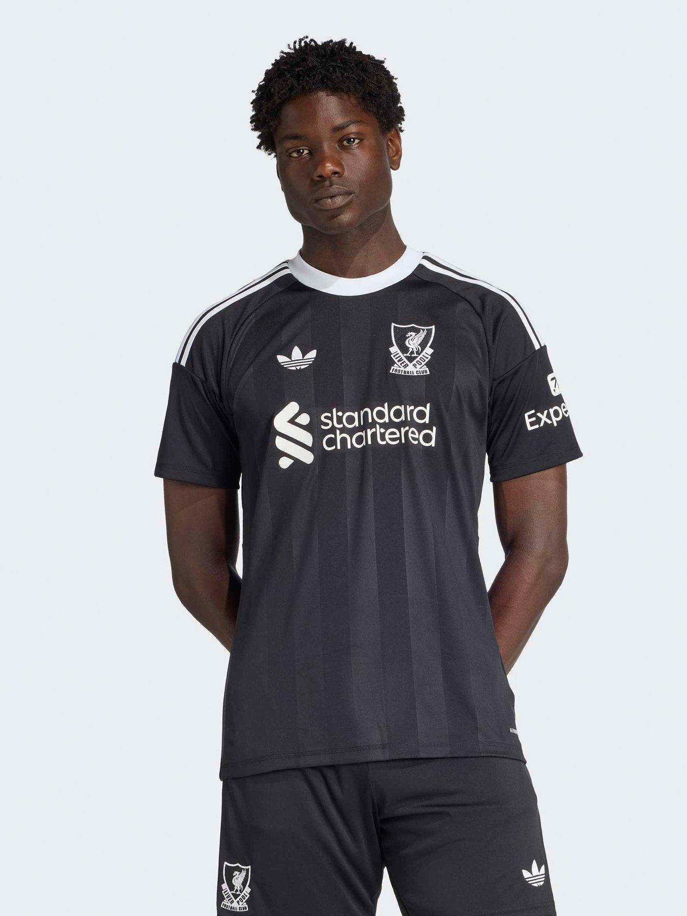adidas Liverpool Mens 25/26 Third Goal Keeper Stadium Replica Shirt - Black