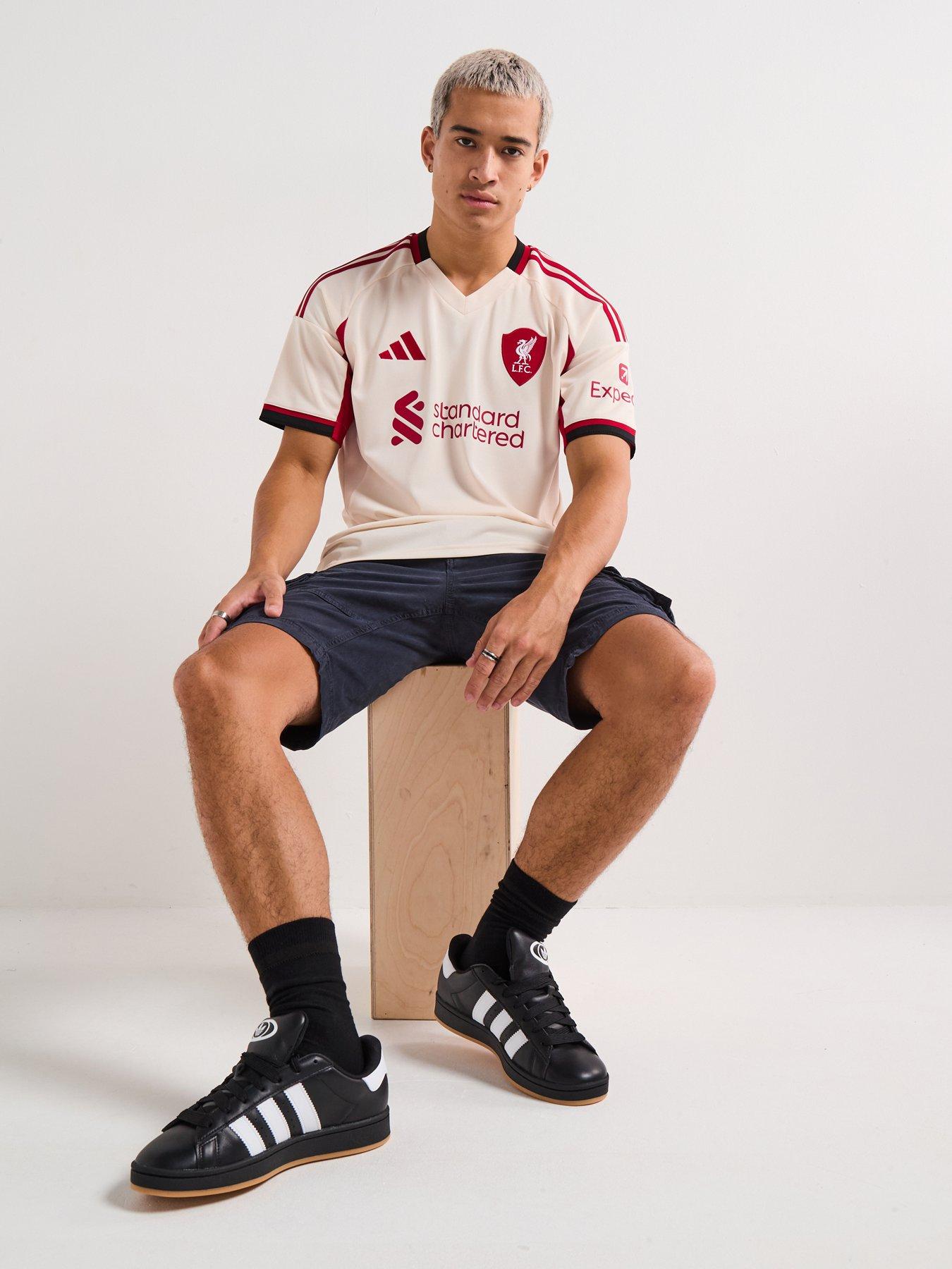Image 1 of 6 of adidas Liverpool Men's 25/26 Away Stadium Replica Shirt - White