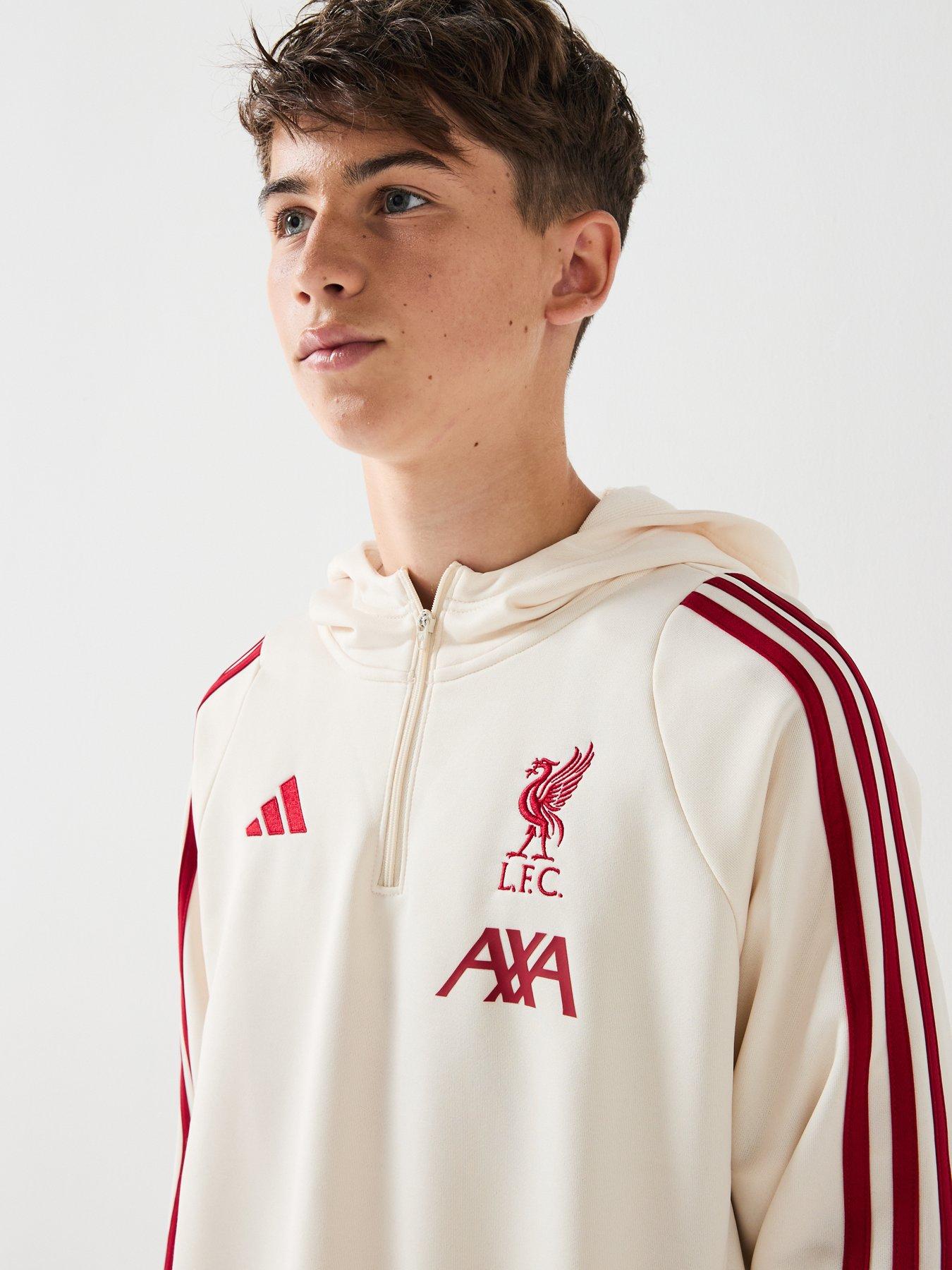 Image 6 of 6 of adidas Junior Liverpool Training Hoody - White