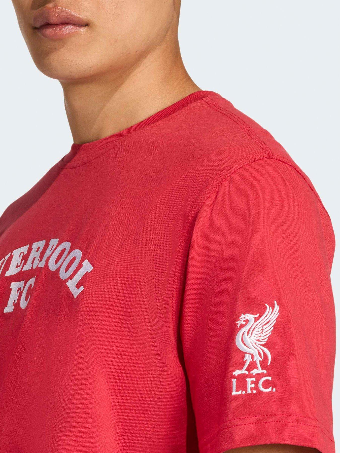 Image 4 of 4 of adidas Mens Liverpool USA Tee -Red