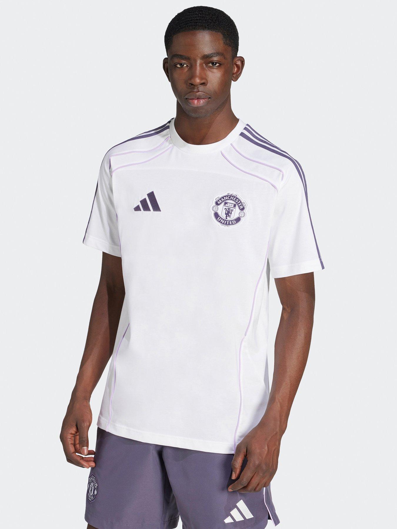 Image 1 of 5 of adidas Mens Manchester United Urban Purist T-Shirt - White