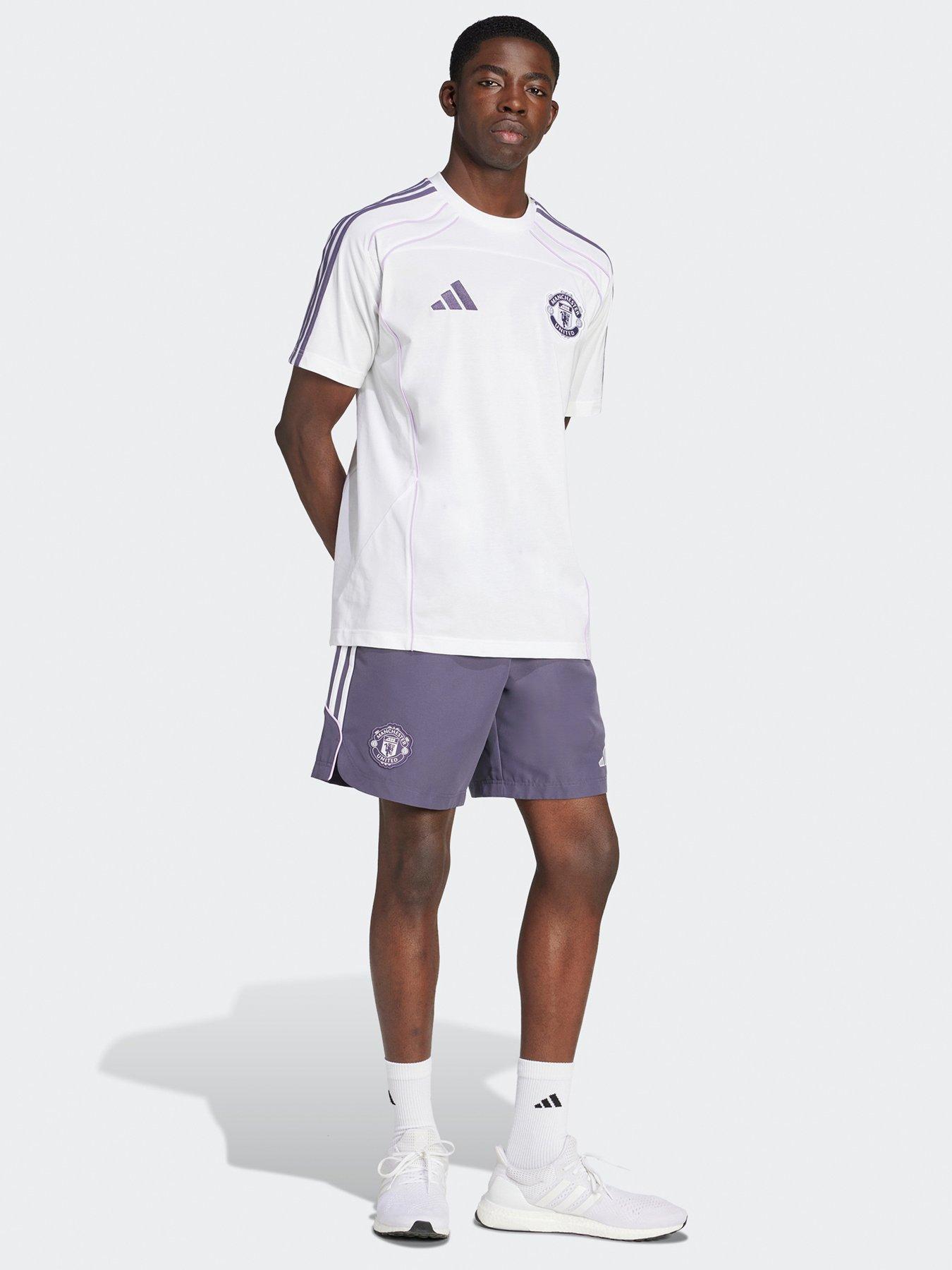 Image 3 of 5 of adidas Mens Manchester United Urban Purist T-Shirt - White