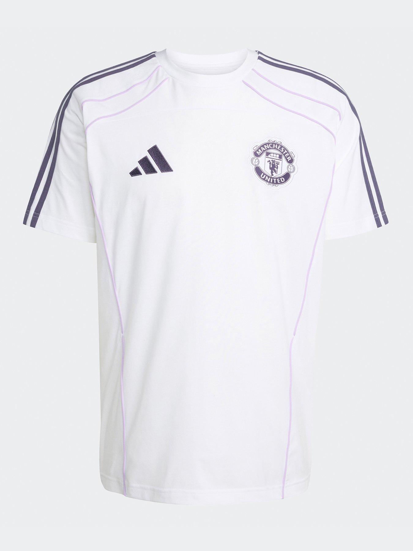 Image 5 of 5 of adidas Mens Manchester United Urban Purist T-Shirt - White
