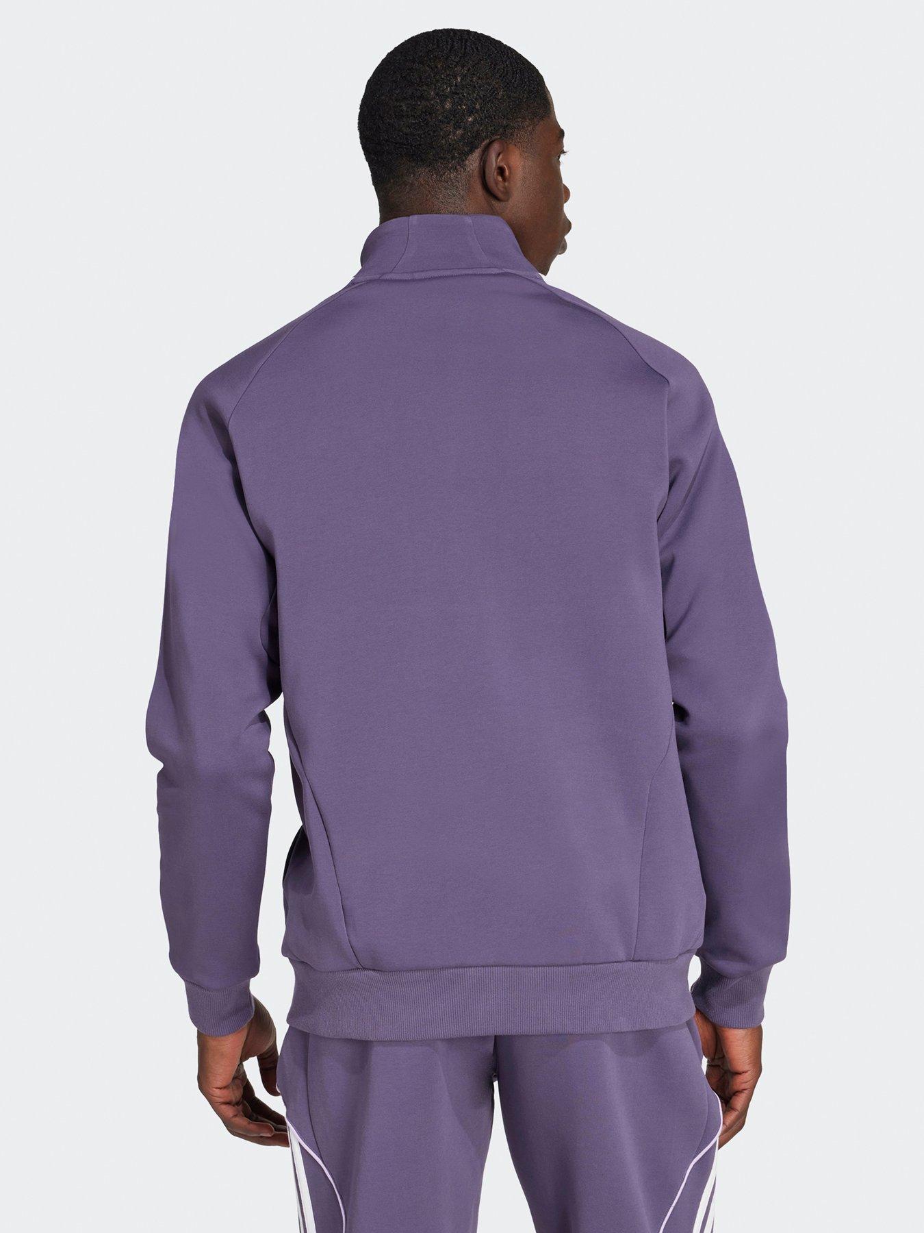 Image 2 of 5 of adidas Mens Manchester United Urban Purist Tracksuit Top - Purple