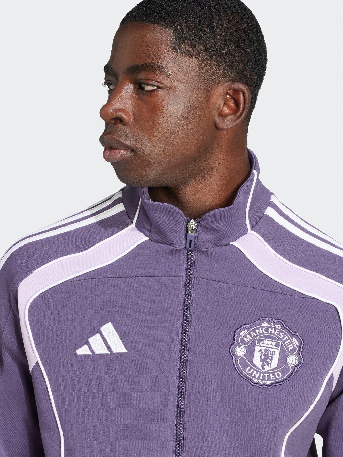 Image 3 of 5 of adidas Mens Manchester United Urban Purist Tracksuit Top - Purple