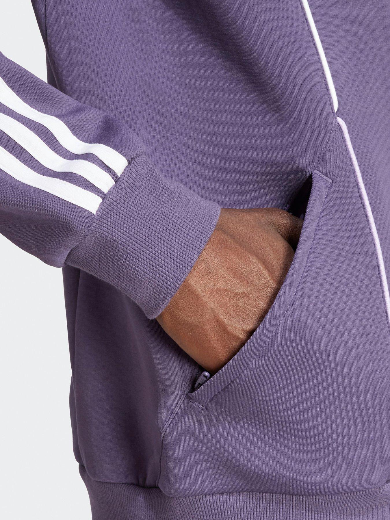 Image 4 of 5 of adidas Mens Manchester United Urban Purist Tracksuit Top - Purple