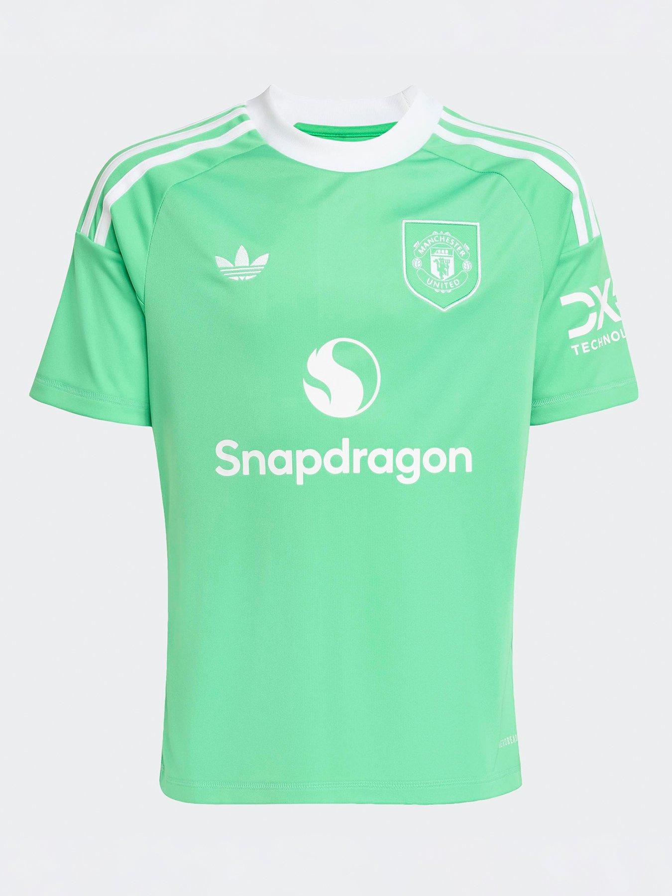 adidas Manchester United Junior 25/26 3rd Stadium Goal Keeper Shirt - Green