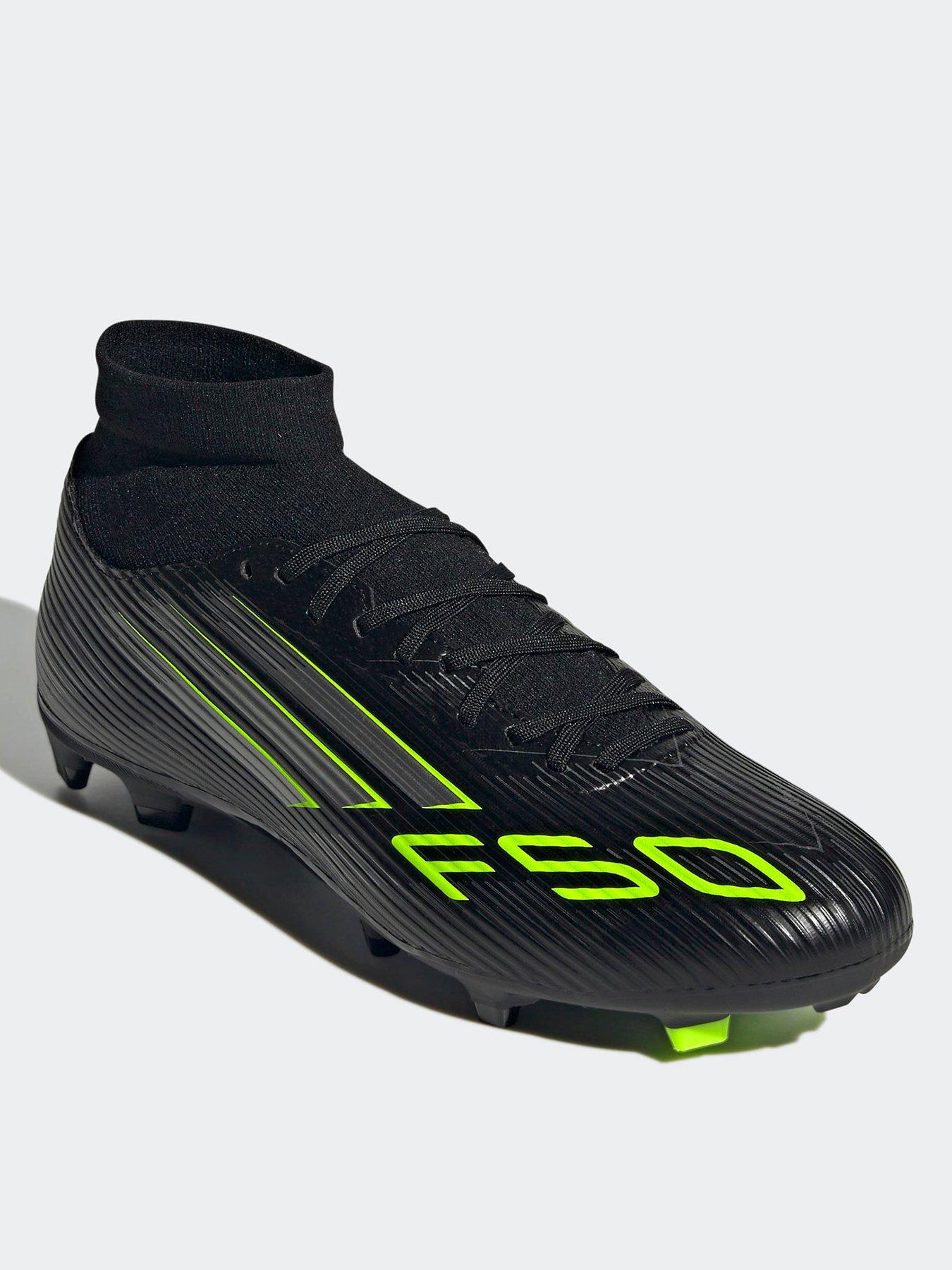 Image 2 of 6 of adidas Mens F50 League Mid Firm Ground Football Boot - Black