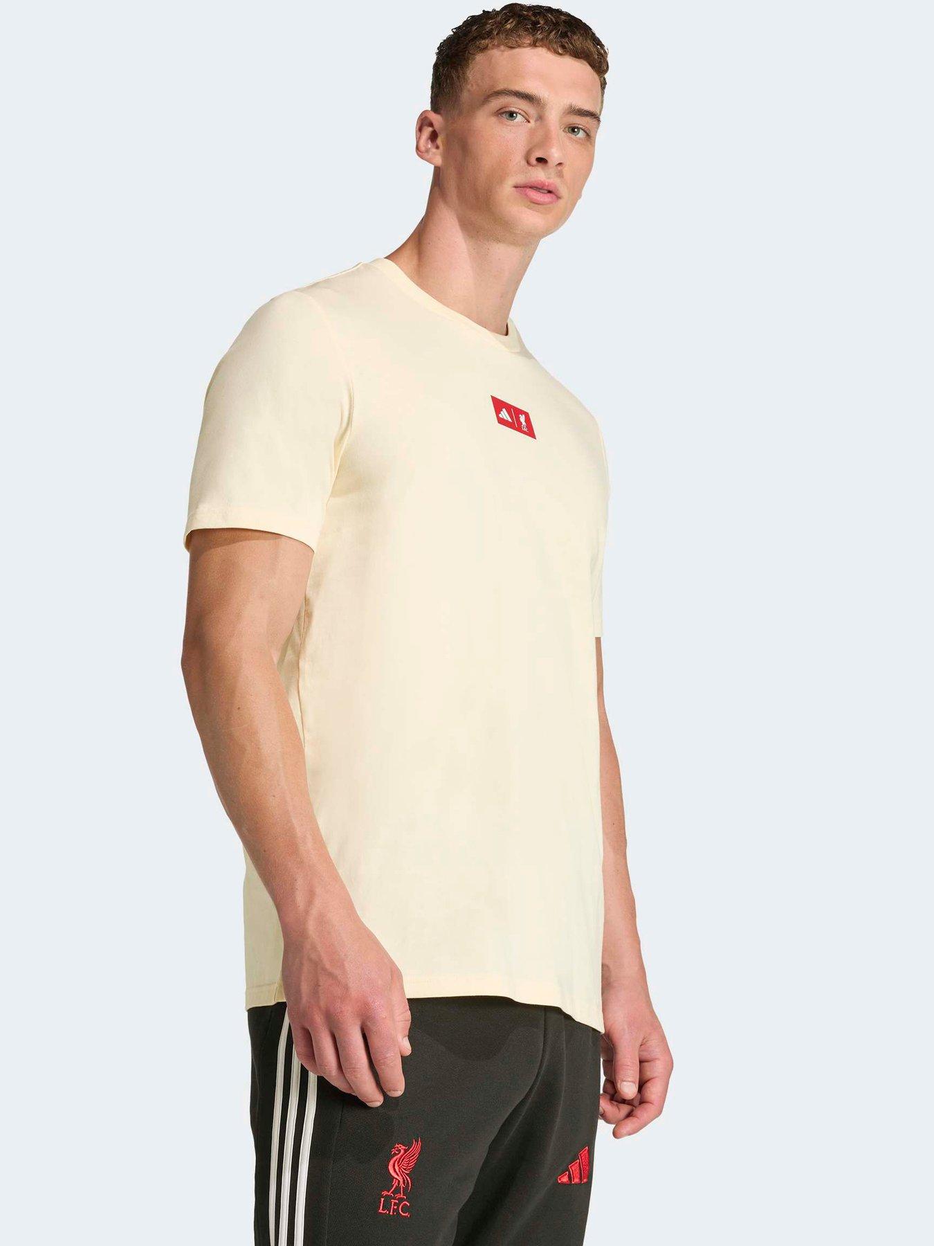 Image 3 of 5 of adidas Mens Liverpool Seasonal Tee - Cream