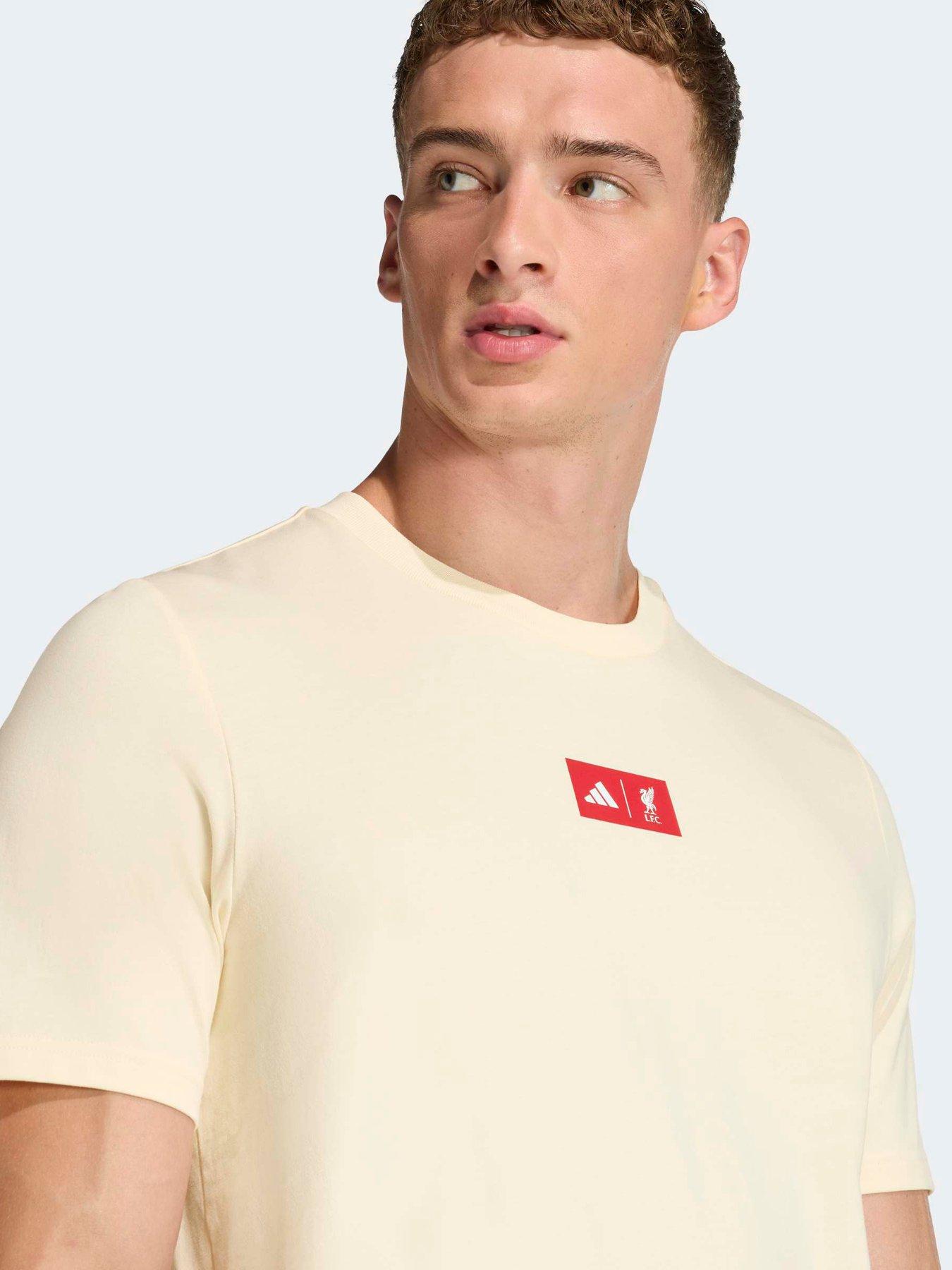 Image 4 of 5 of adidas Mens Liverpool Seasonal Tee - Cream
