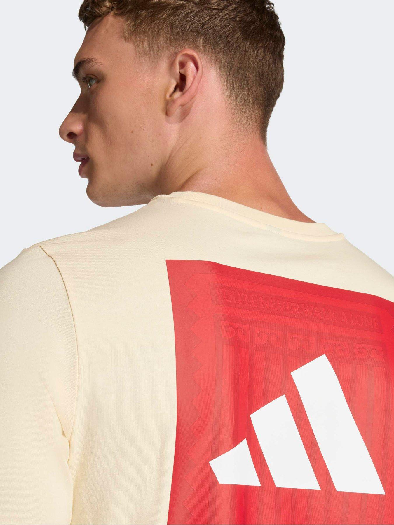 Image 5 of 5 of adidas Mens Liverpool Seasonal Tee - Cream