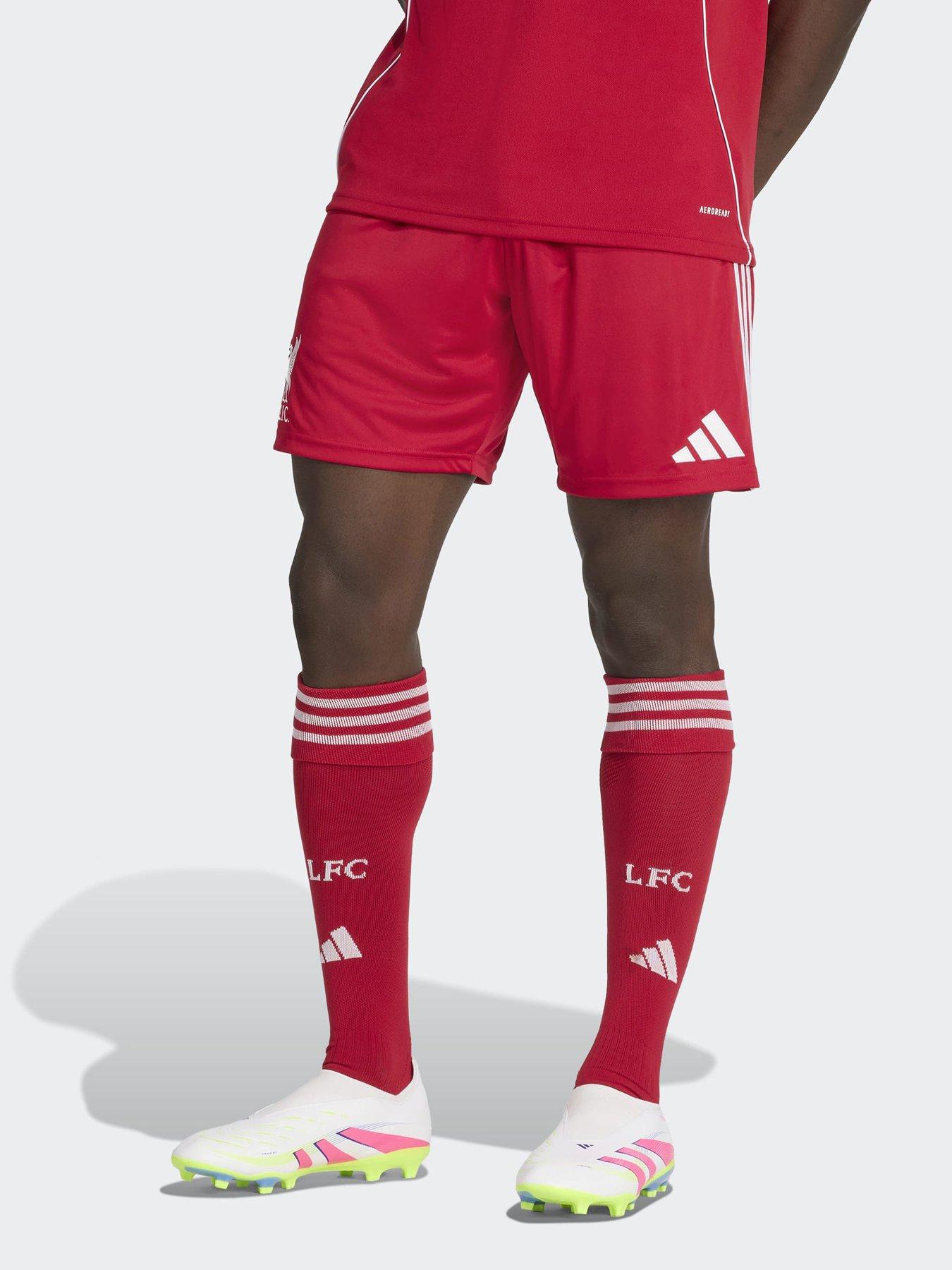 Image 1 of 5 of adidas Liverpool Men's 25/26 Home Stadium Replica Shorts -&nbsp;Red