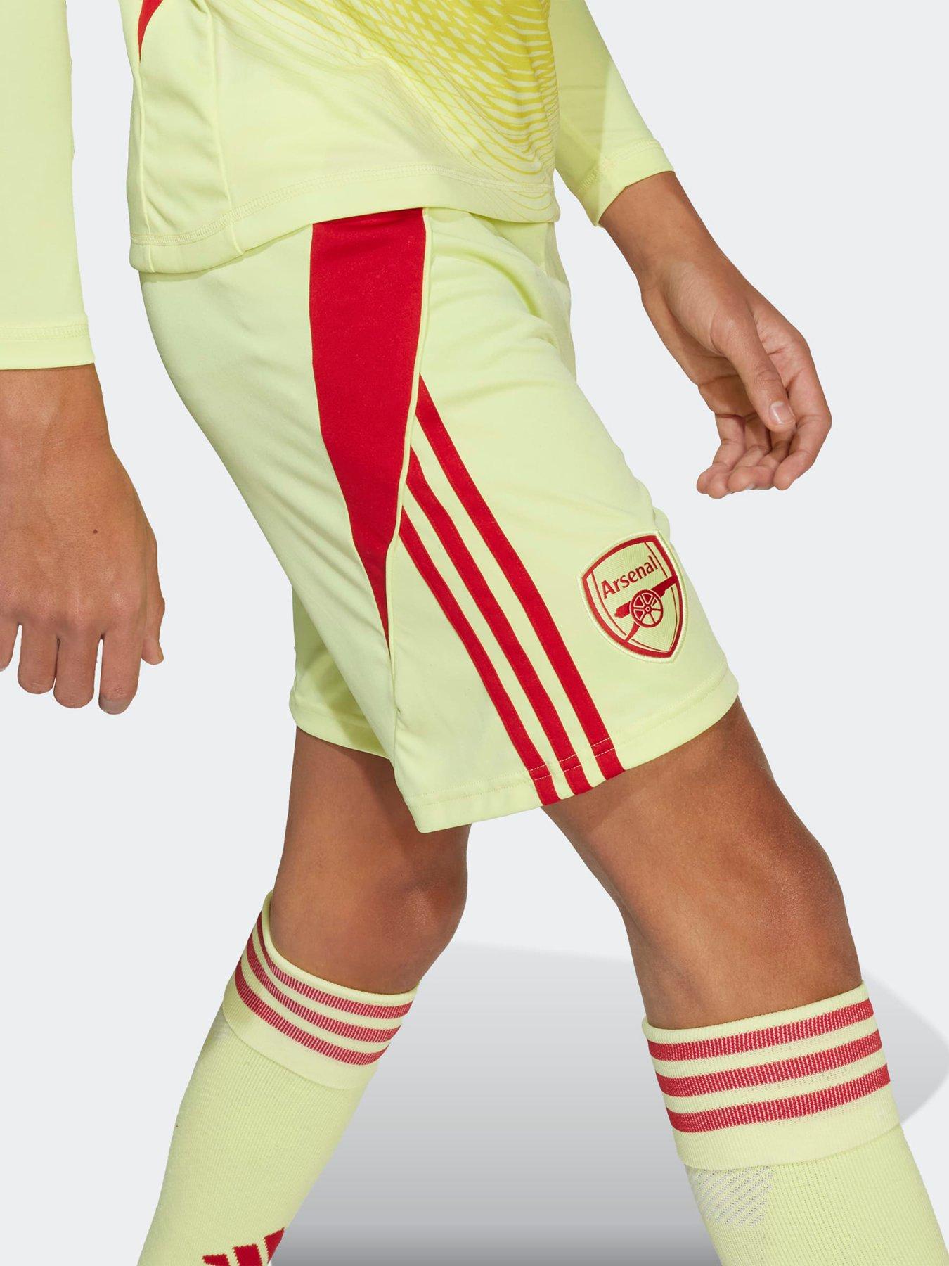 Image 4 of 6 of adidas Arsenal Junior Goal Keeper 25/26 Home Stadium Shorts - Yellow