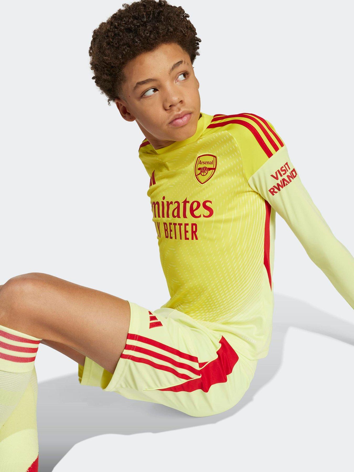 Image 6 of 6 of adidas Arsenal Junior Goal Keeper 25/26 Home Stadium Shorts - Yellow