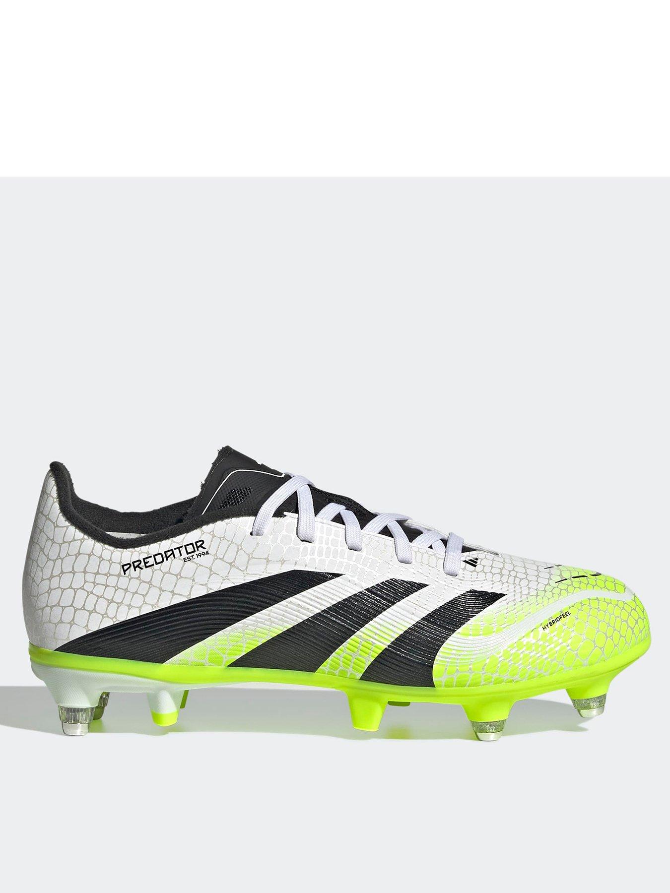 Image 1 of 6 of adidas Junior Predator League Soft Ground Football Boots - White