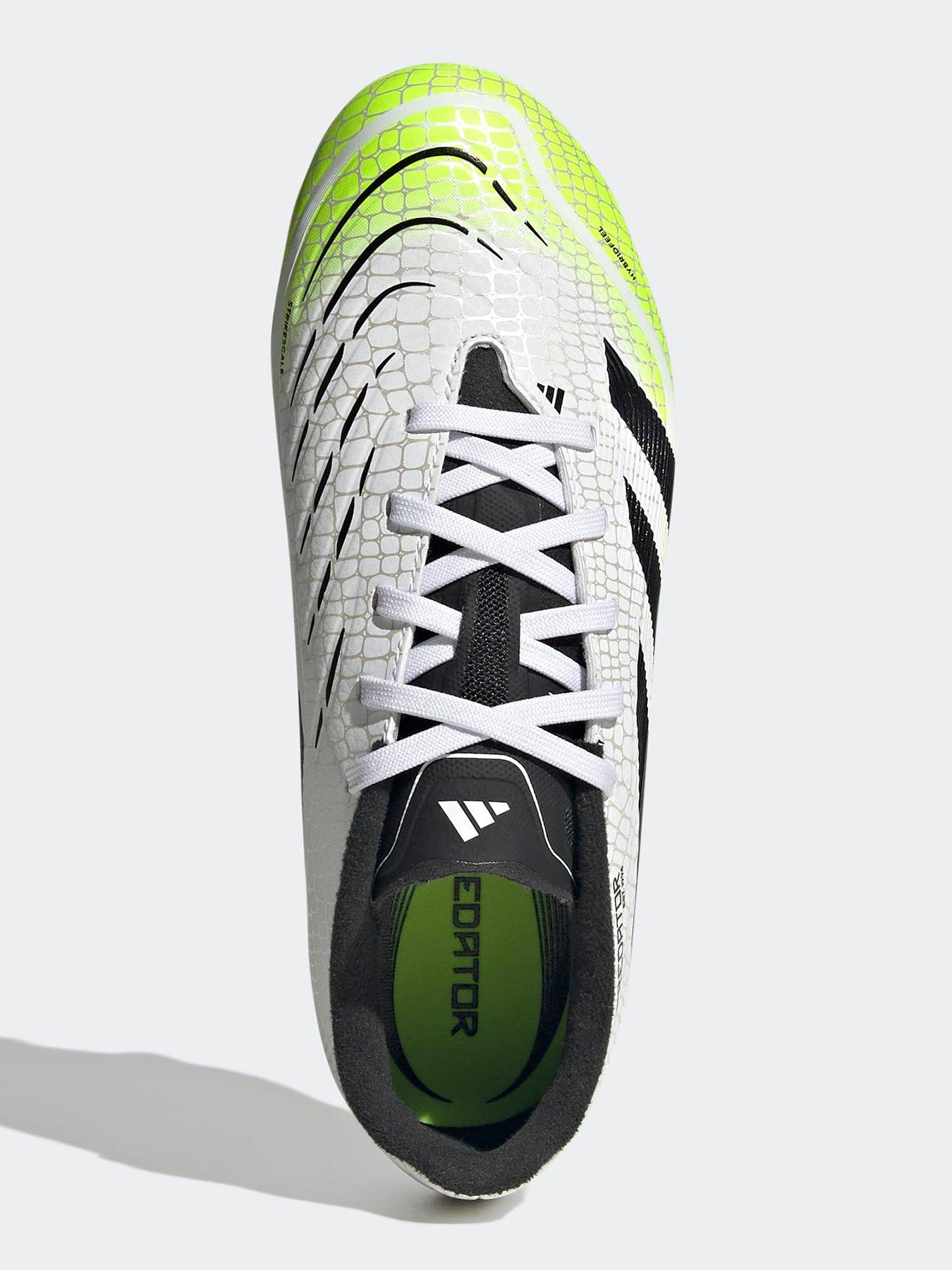 Image 4 of 6 of adidas Junior Predator League Soft Ground Football Boots - White