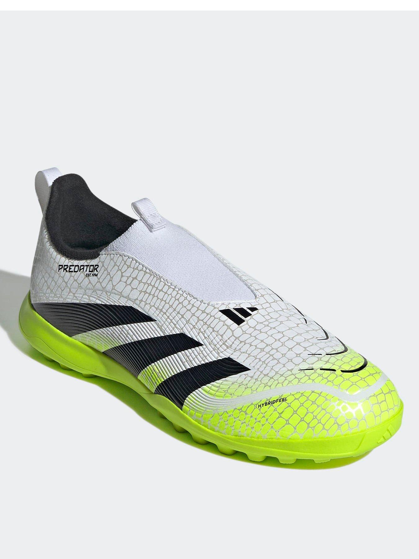 Image 2 of 6 of adidas Junior Predator League Laceless Astro Turf Football Boots - White