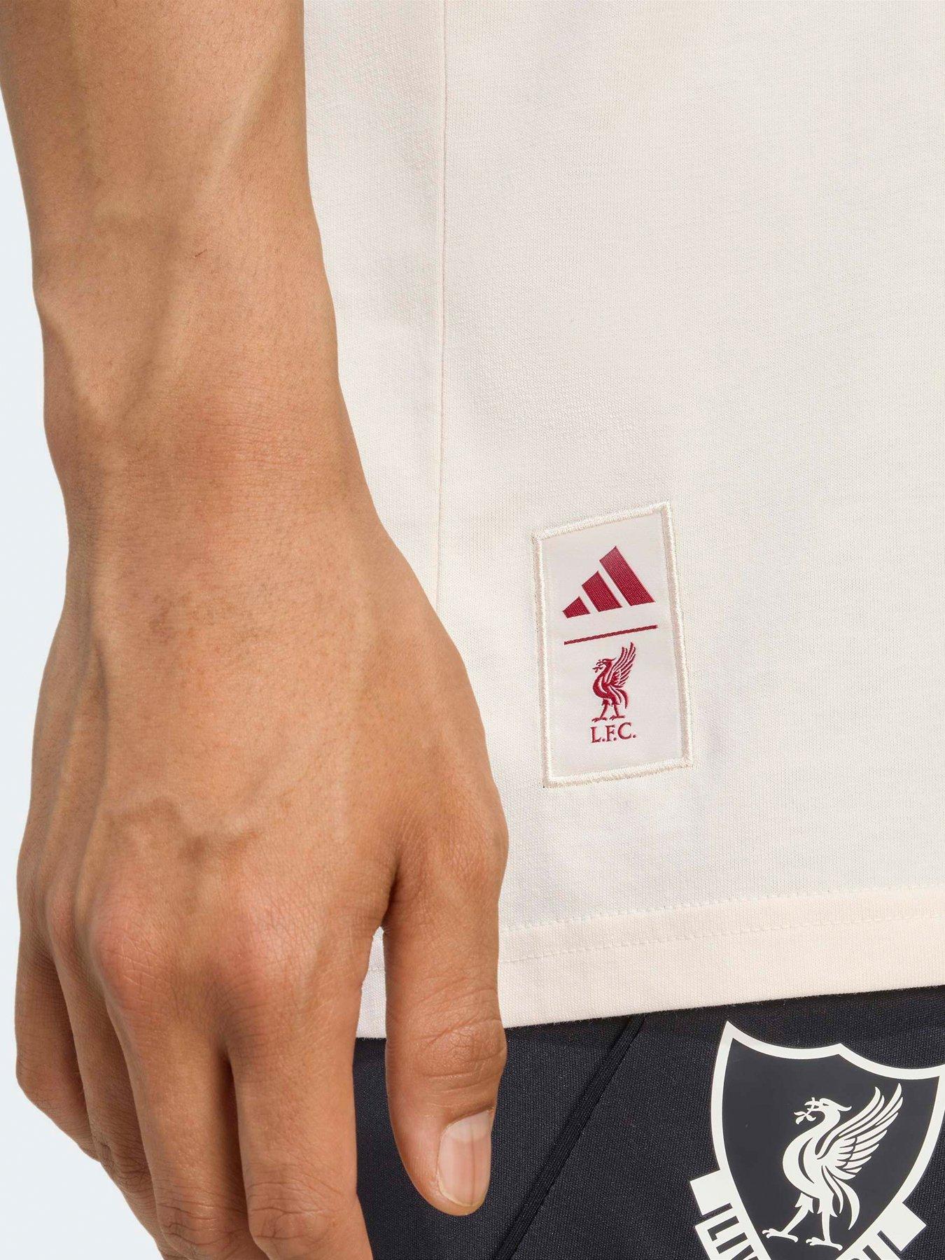 Image 4 of 4 of adidas Mens Liverpool Seasonal T-Shirt&nbsp;- Wonder&nbsp;White