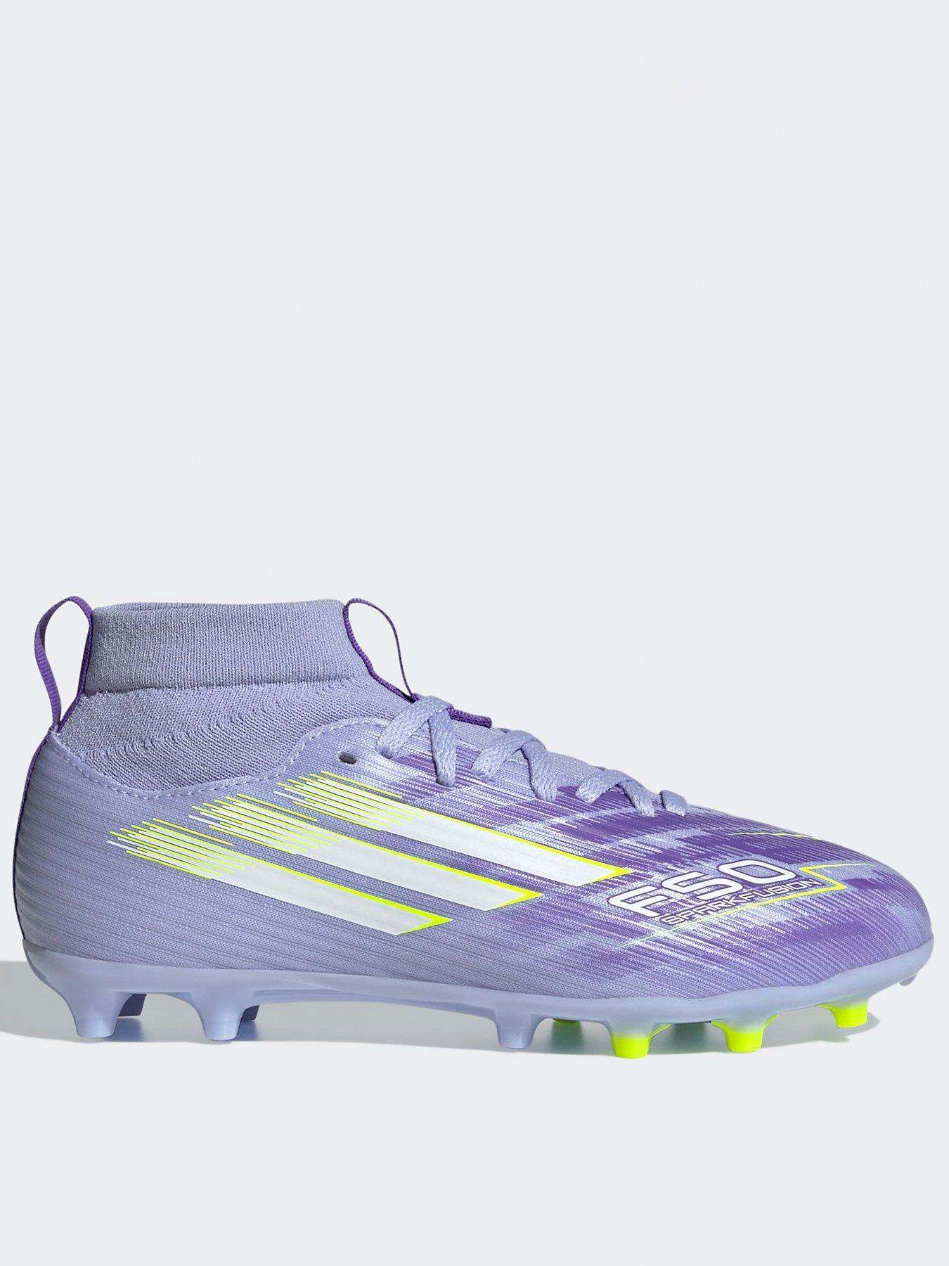 adidas Junior F50 Spark Fusion League Firm Ground Football Boots - Purple