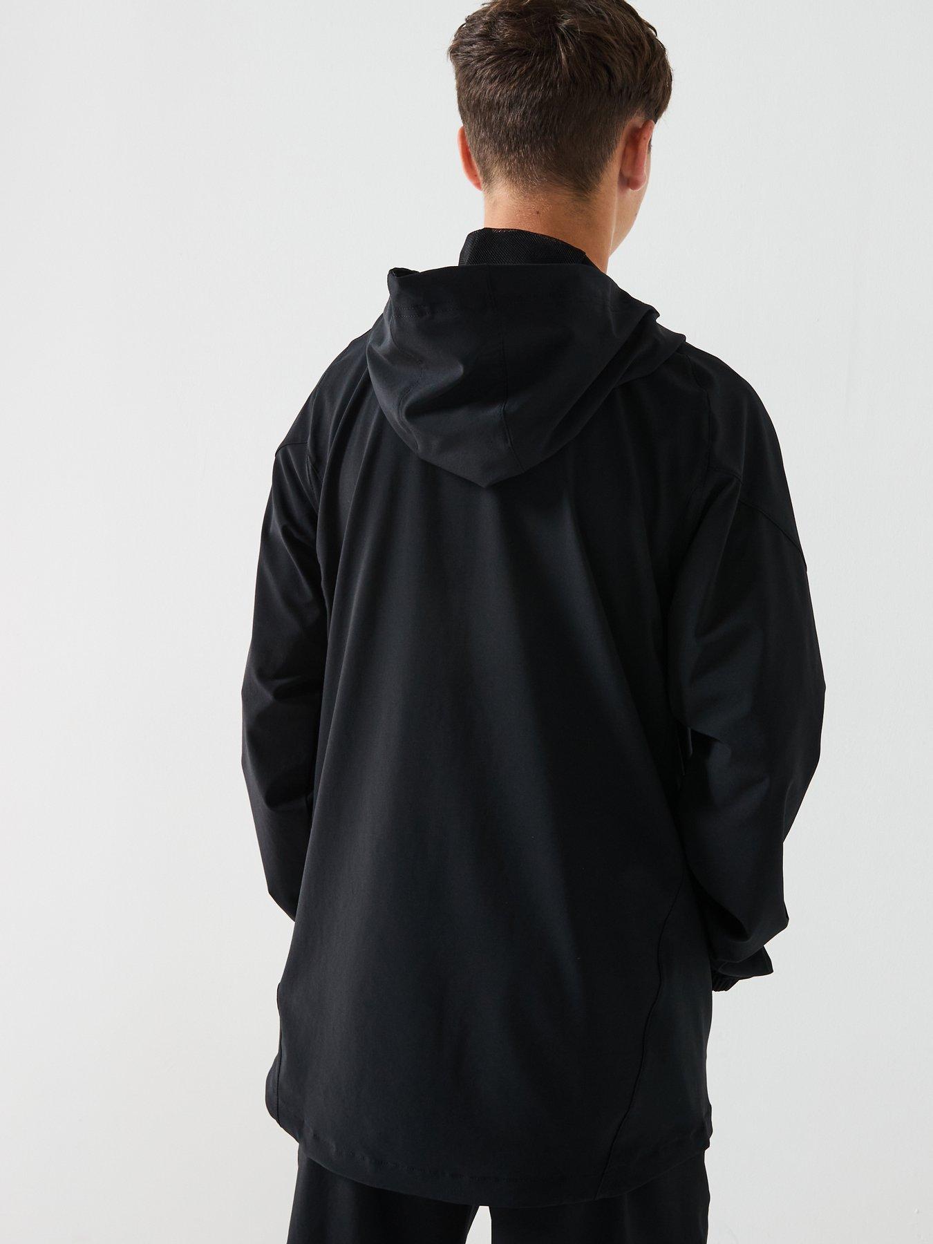 Image 2 of 6 of adidas Junior Manchester United Vis Tech Hooded Training Jacket - Black