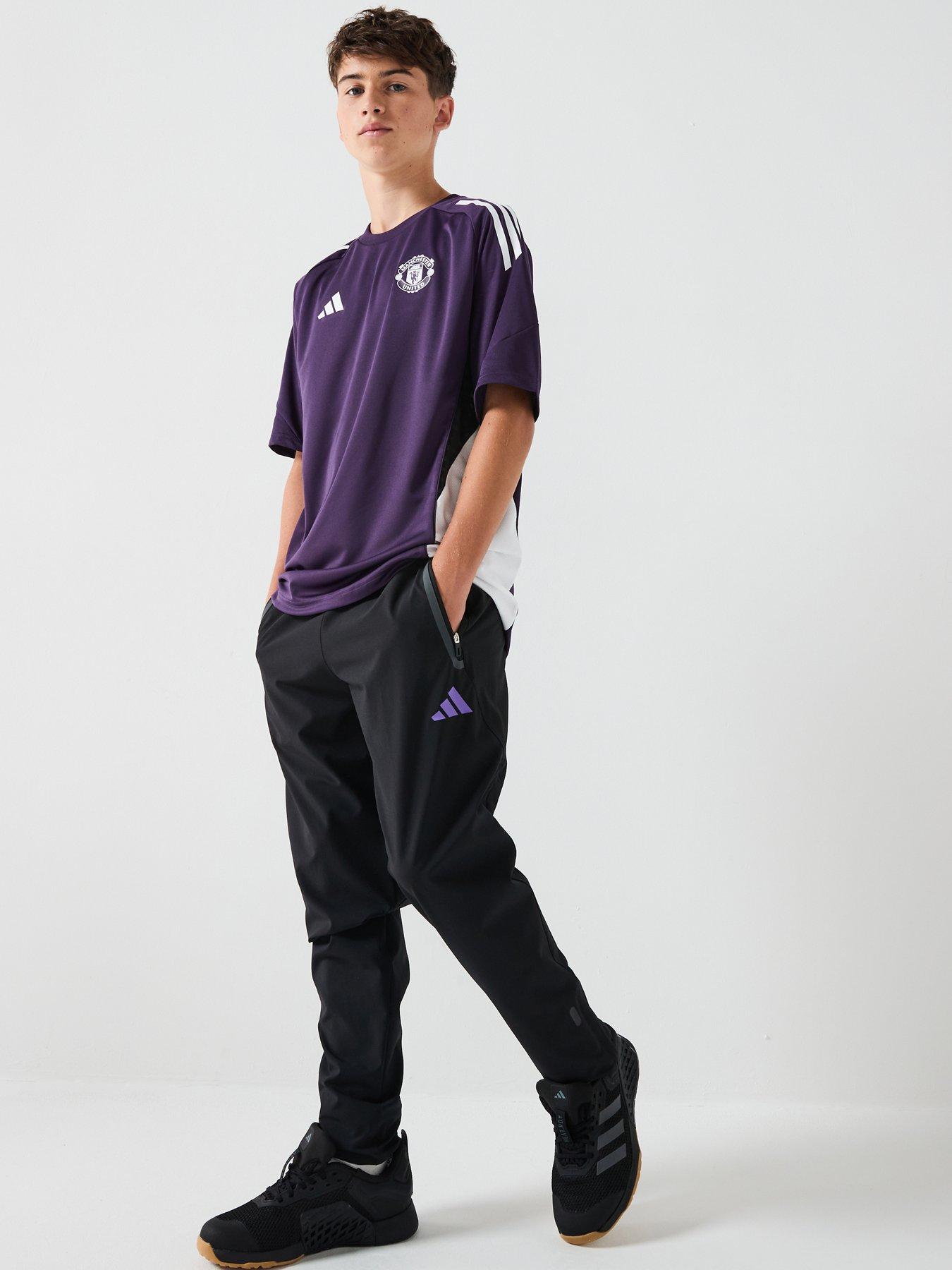 Image 3 of 6 of adidas Junior Manchester United Vis Tech Pants - Black