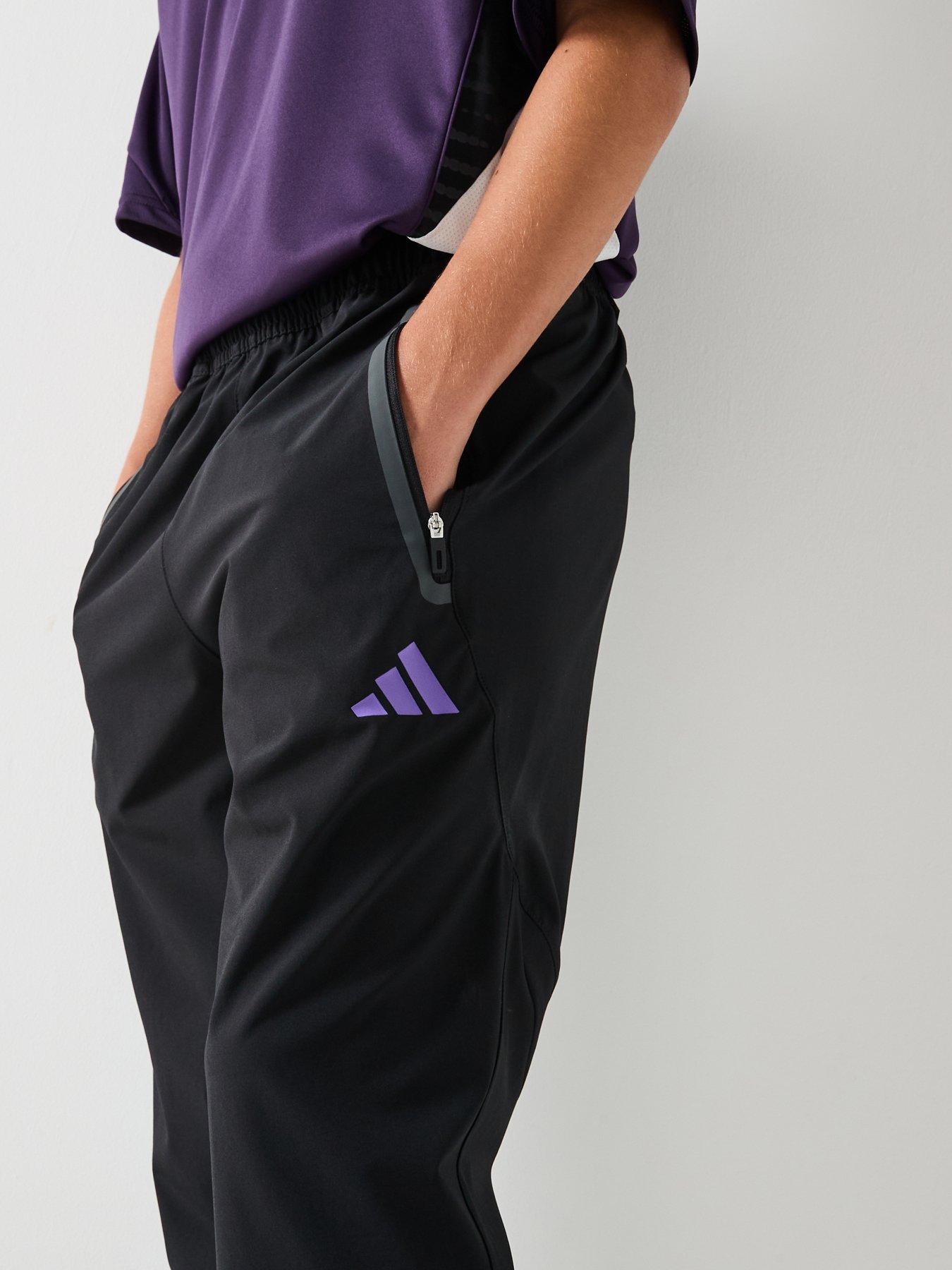 Image 4 of 6 of adidas Junior Manchester United Vis Tech Pants - Black
