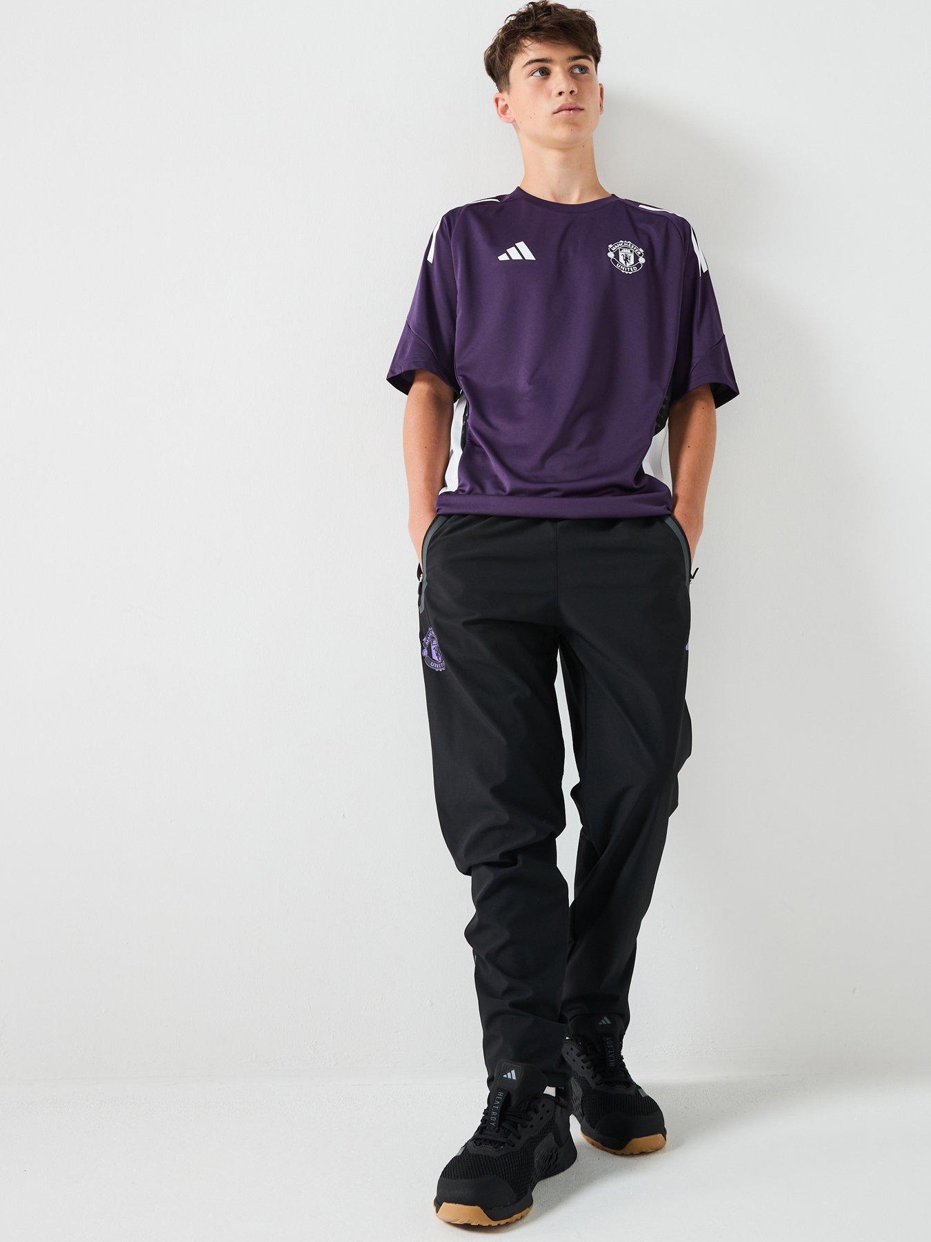 Image 6 of 6 of adidas Junior Manchester United Vis Tech Pants - Black