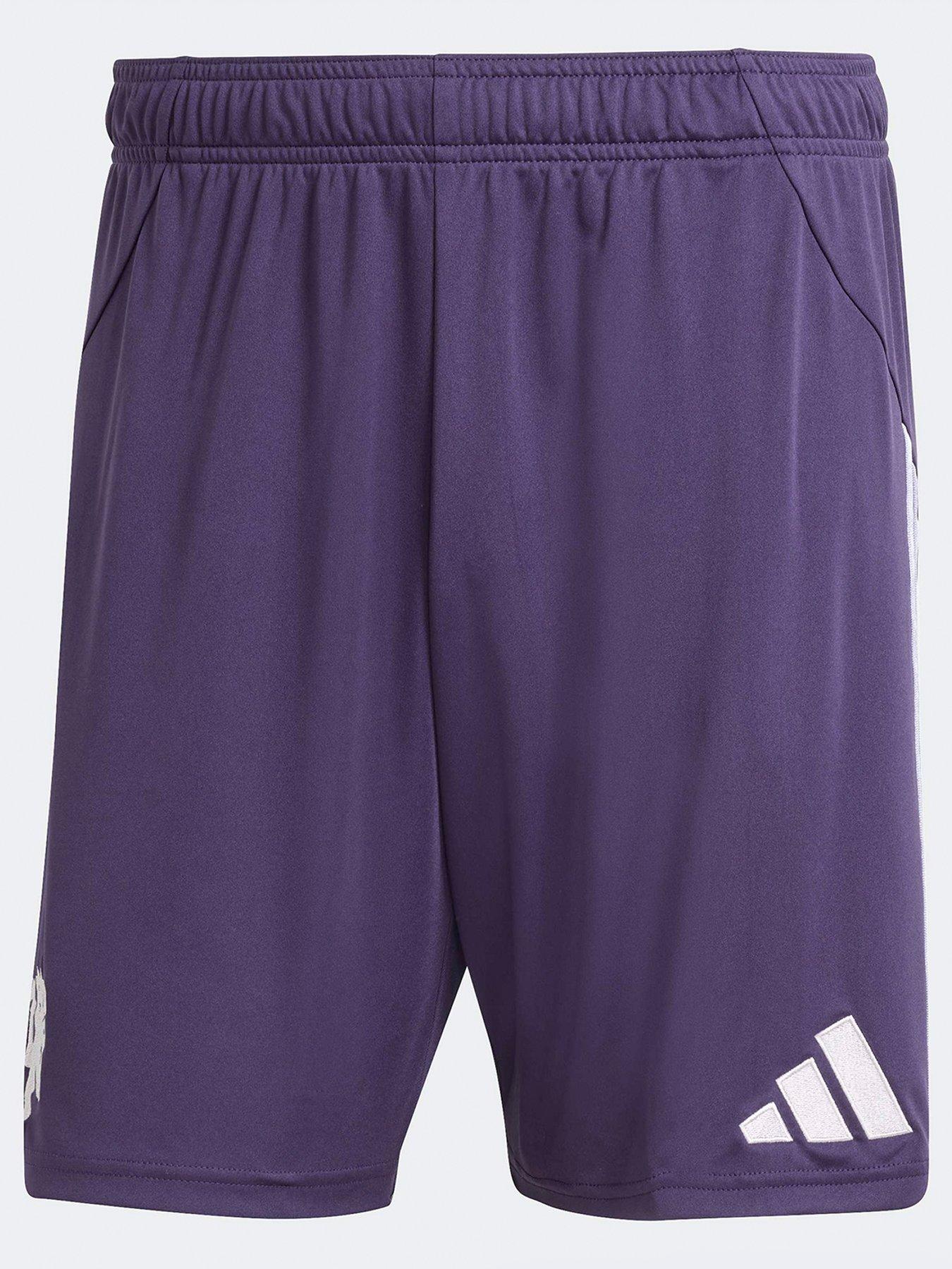 Image 1 of 3 of adidas Manchester United Mens 25/26 Away Stadium Shorts - Purple