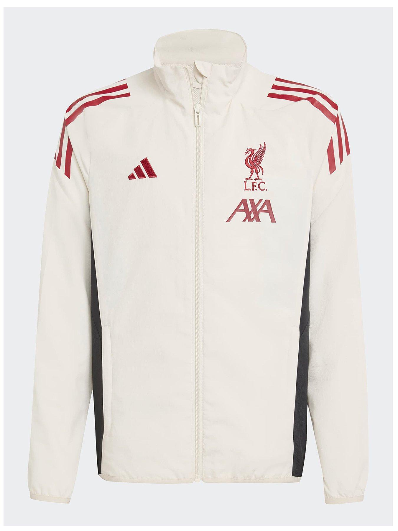 adidas Junior Liverpool Presentation Jacket -White