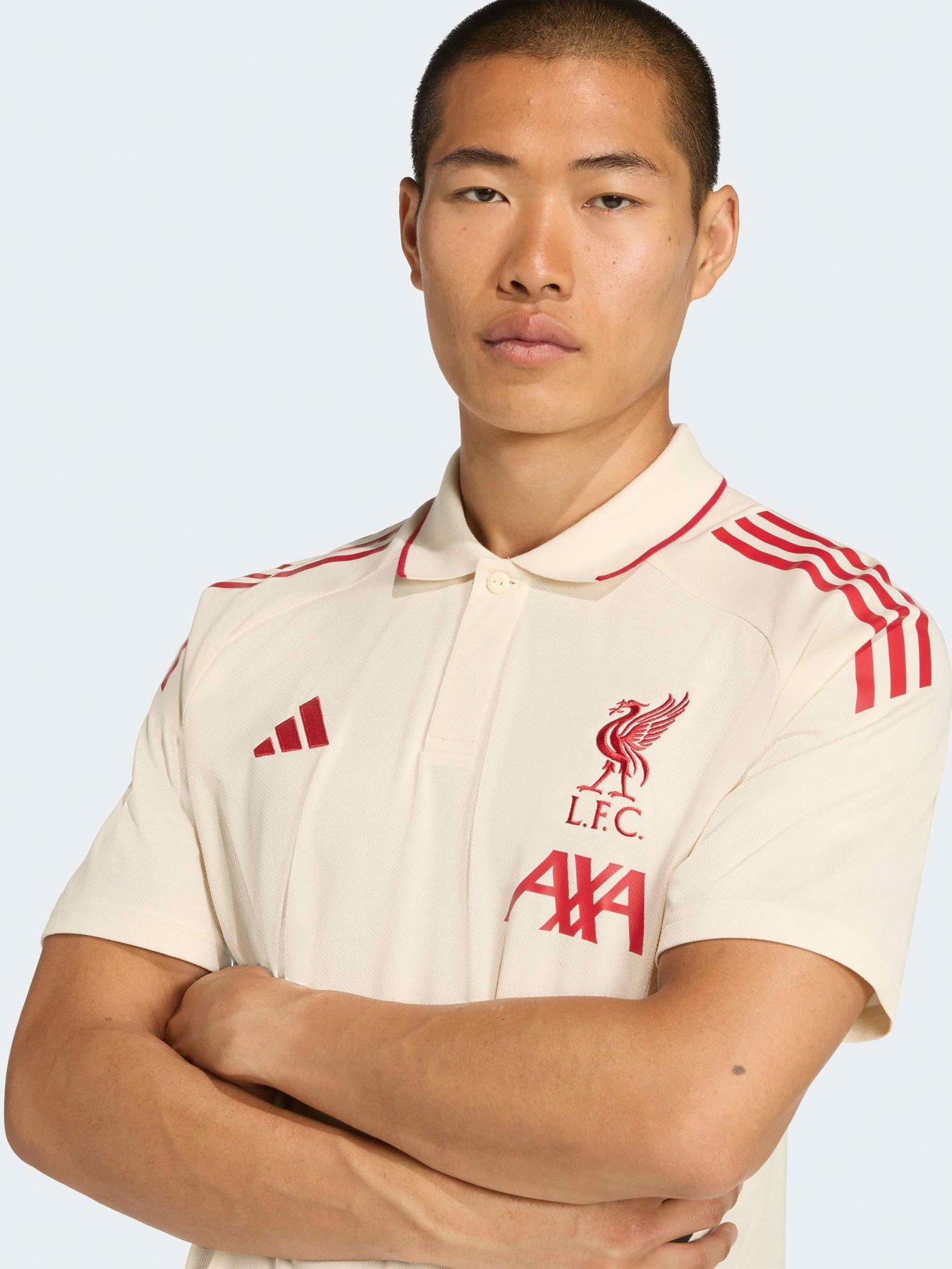 Image 4 of 5 of adidas Mens Liverpool Training Polo - White