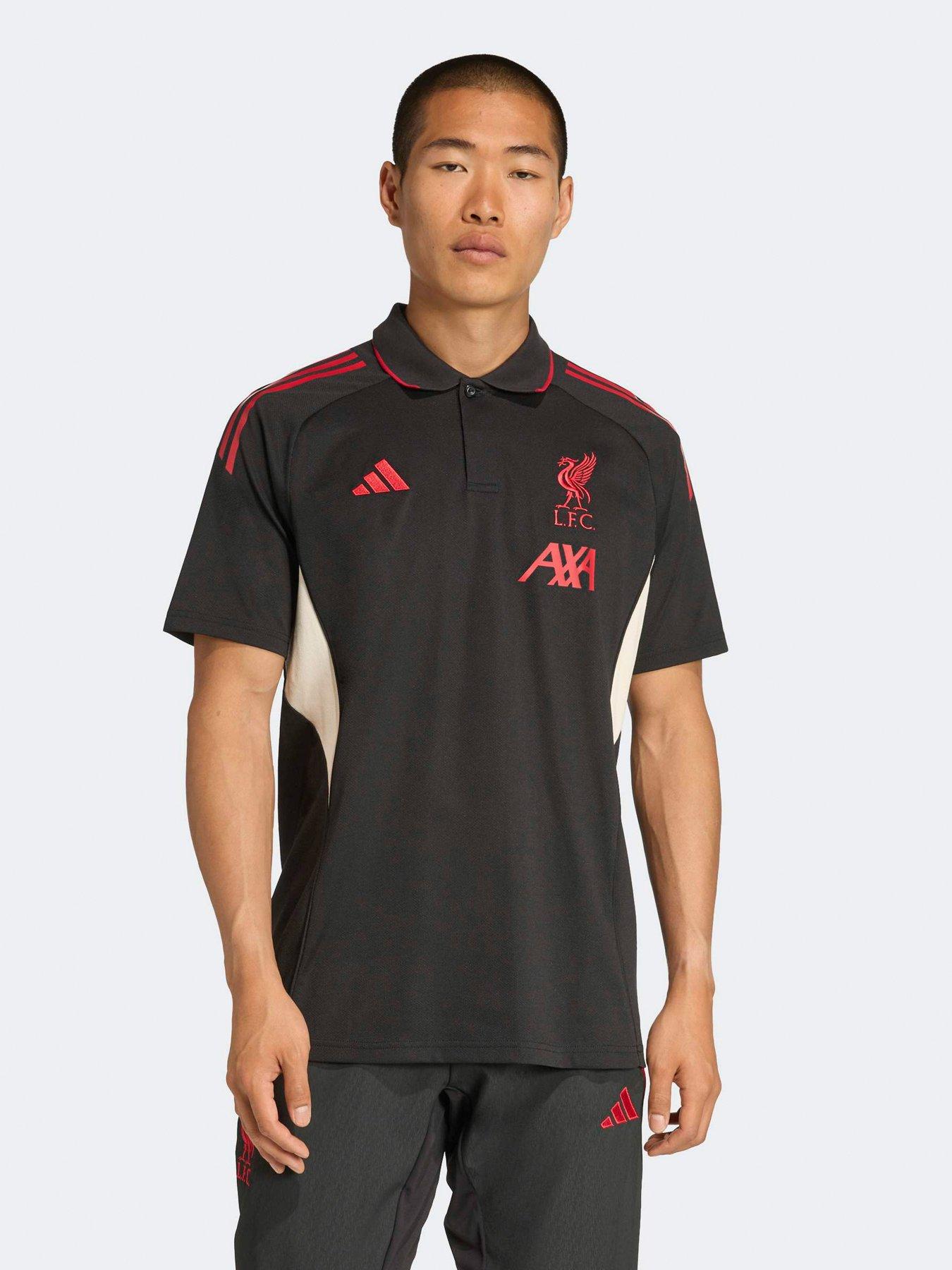adidas Mens Liverpool Training Polo - Black