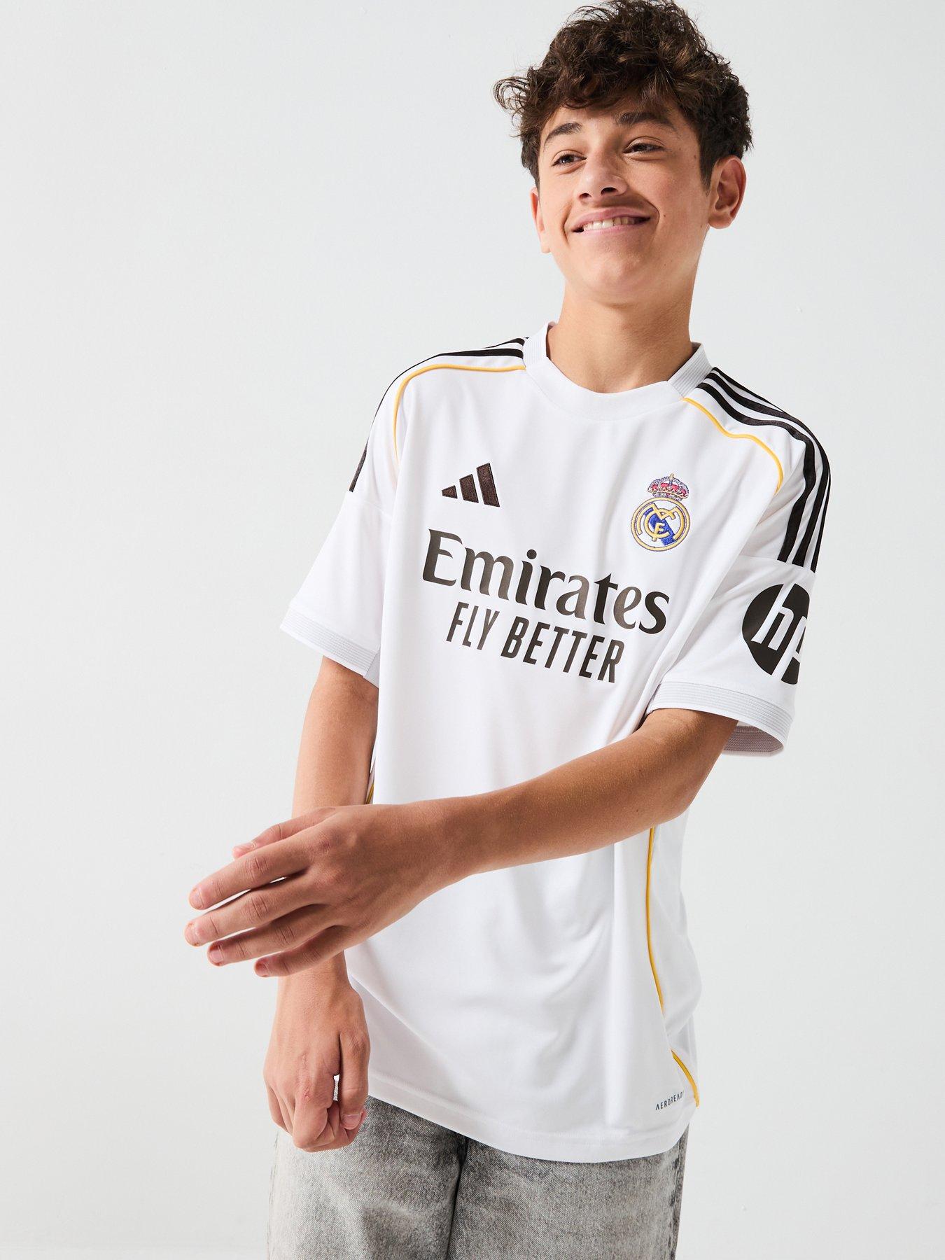 adidas Real Madrid Junior 25/26 Home Stadium Replica Shirt - White